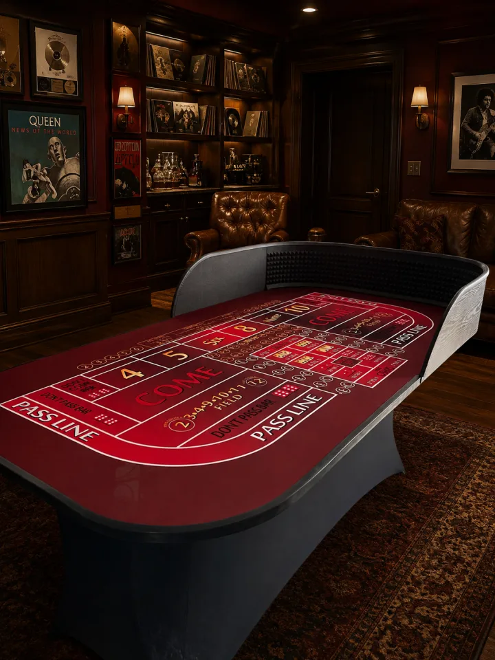 Burgundy Off the Diamond Wall Practice Table