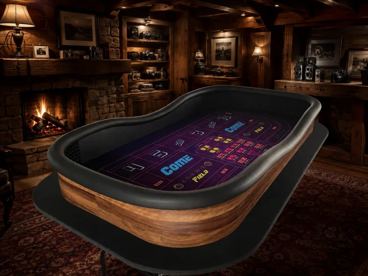 Genesis Craps Table in Dark Brown