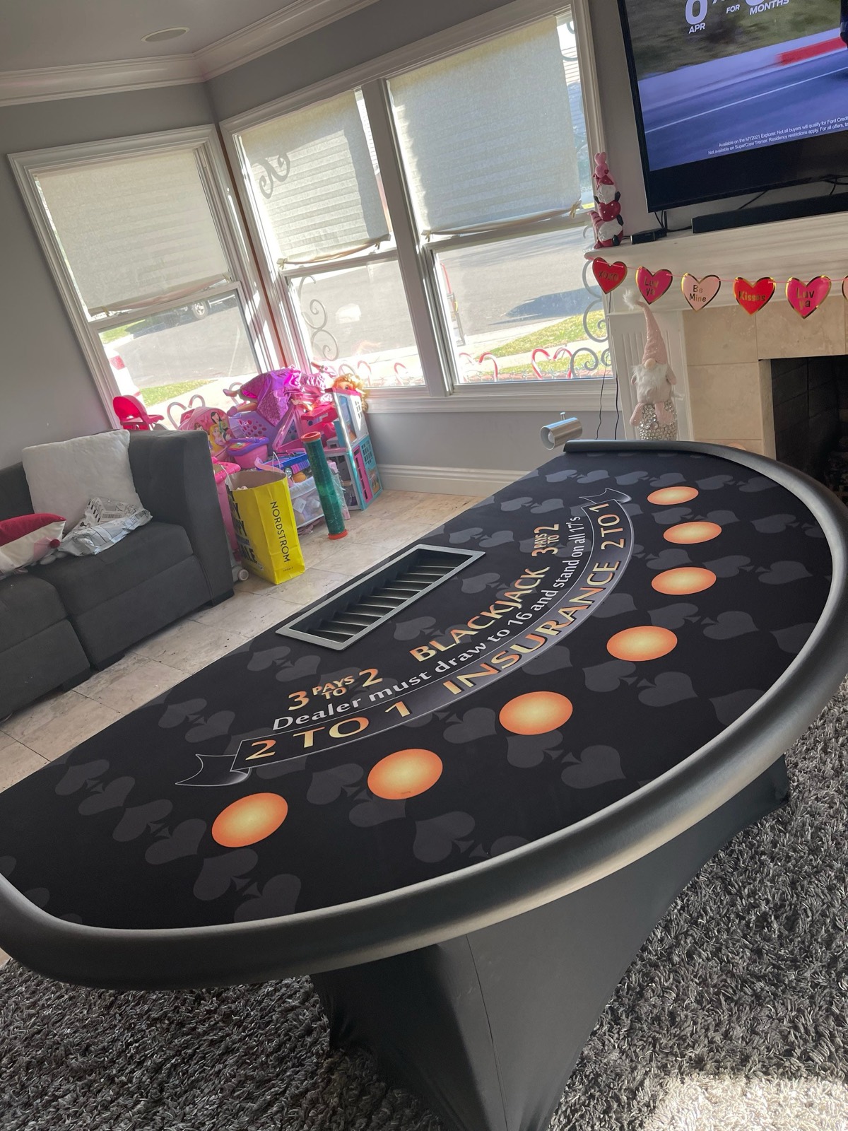 Photo 6 of 2-in-1 Blackjack and Craps Table Top