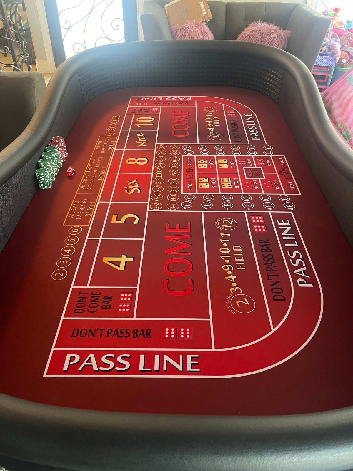 Photo 4 of Red ATS and Hop Bets Craps Table