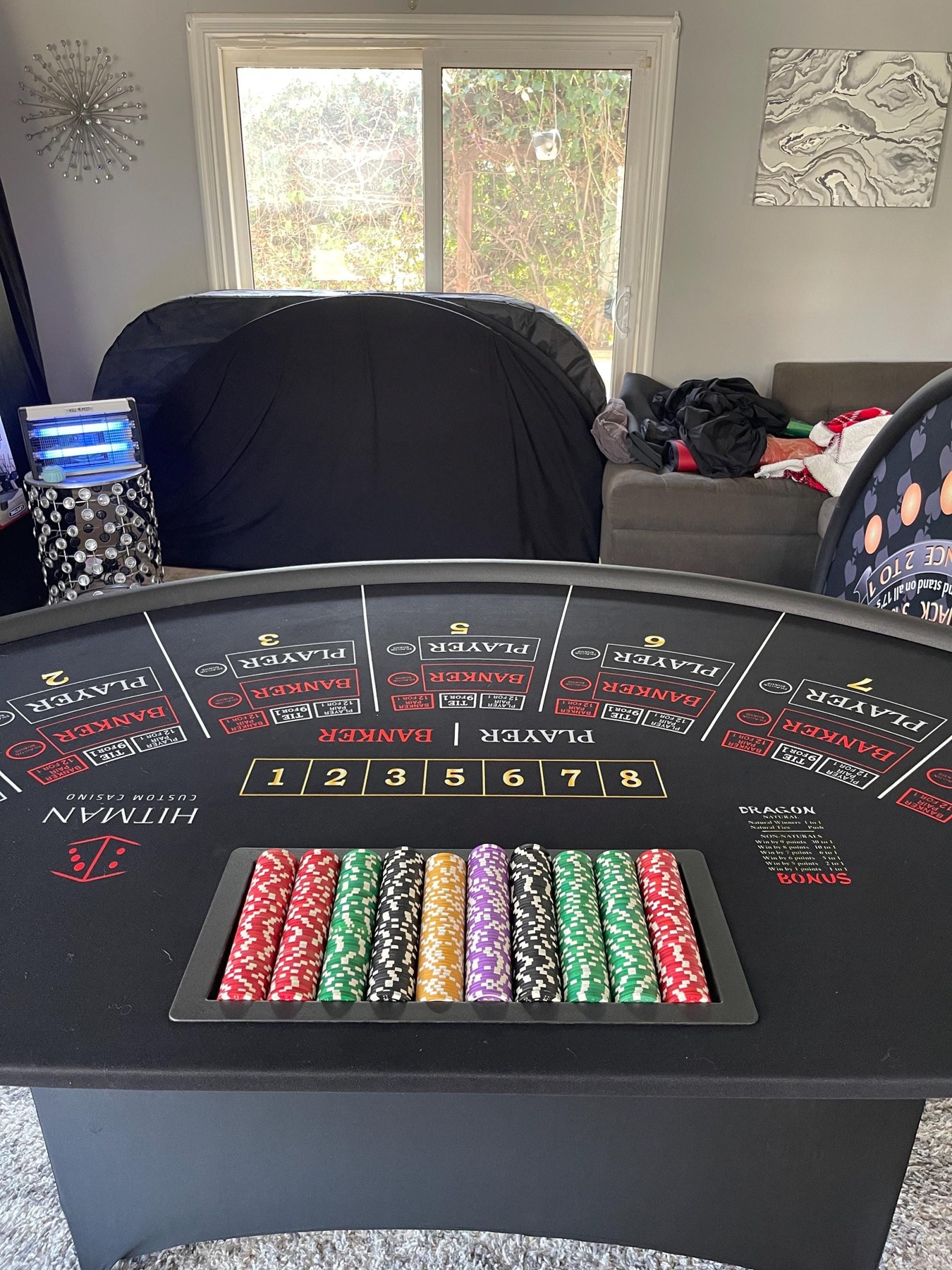 Photo 6 of Black Baccarat Table with Folding Legs