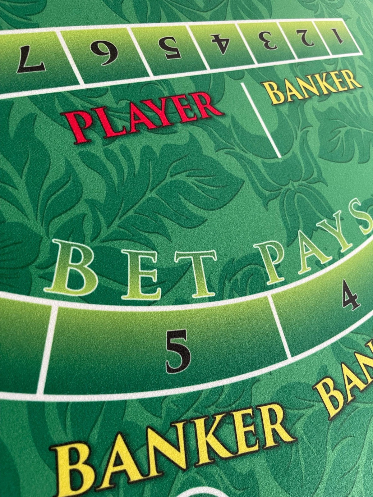 Photo 8 of Green Baccarat Table with Folding Legs