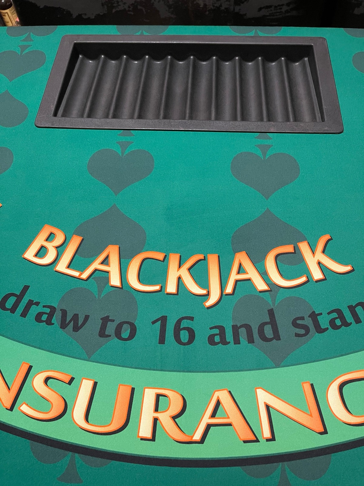 Photo 4 of Green Blackjack Table with Folding Legs
