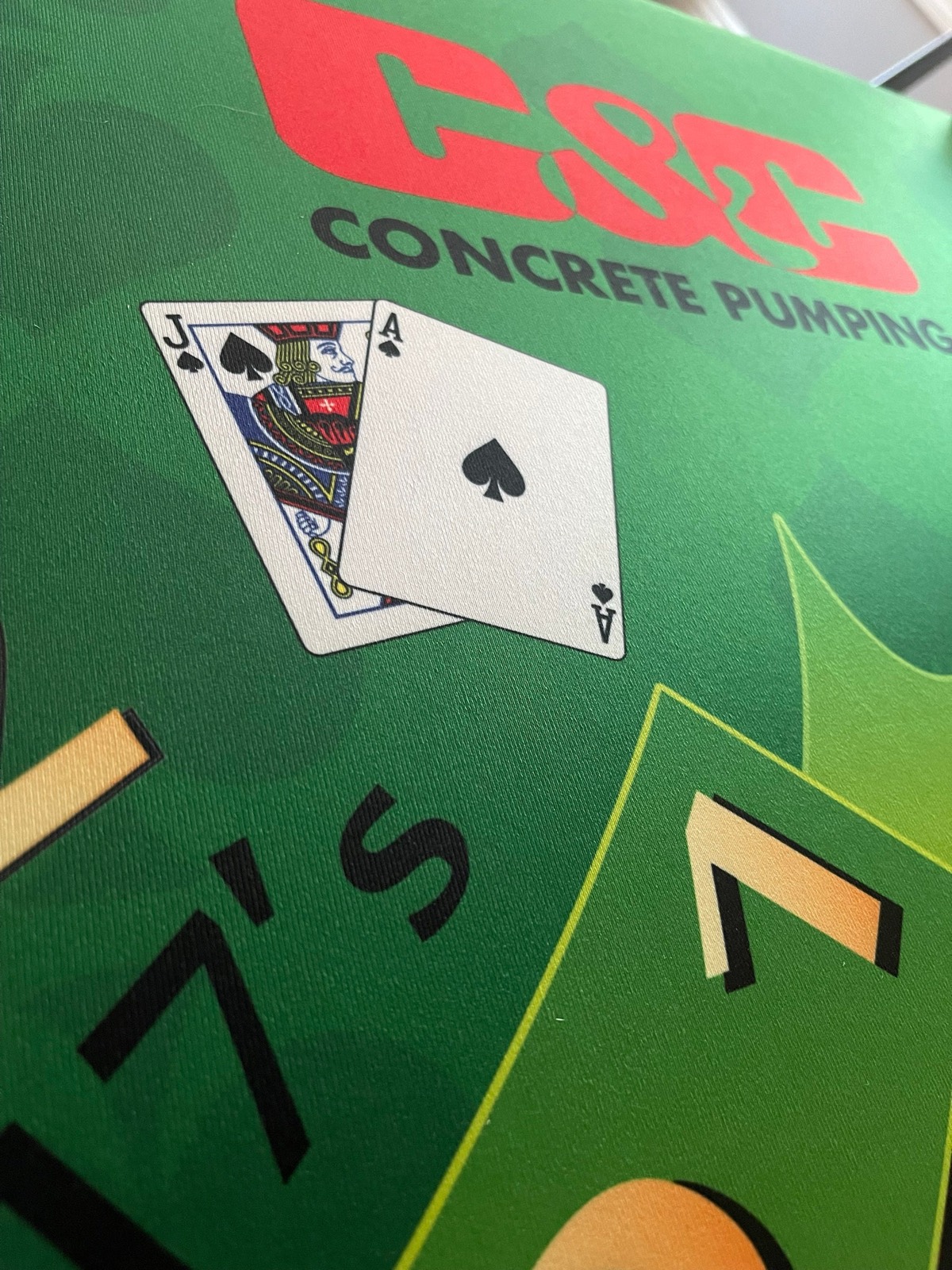 Photo 5 of Green Blackjack Table with Folding Legs