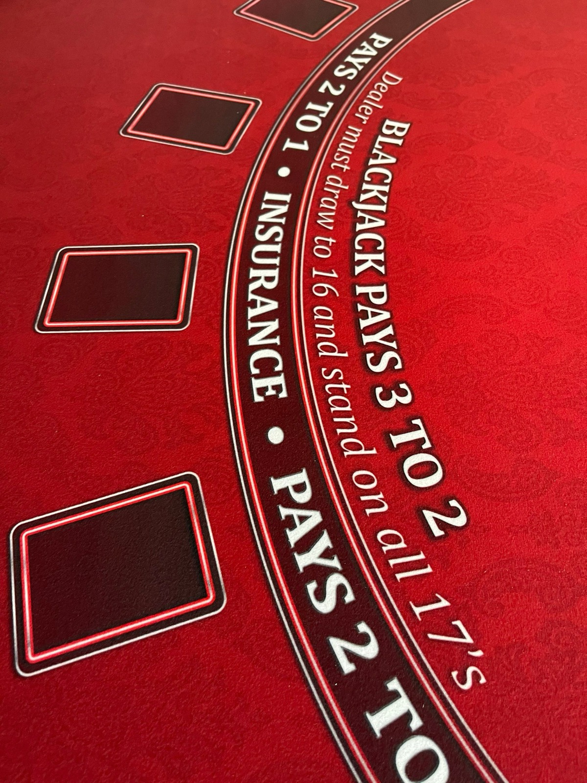 Photo 6 of Red Blackjack Table with Folding Legs