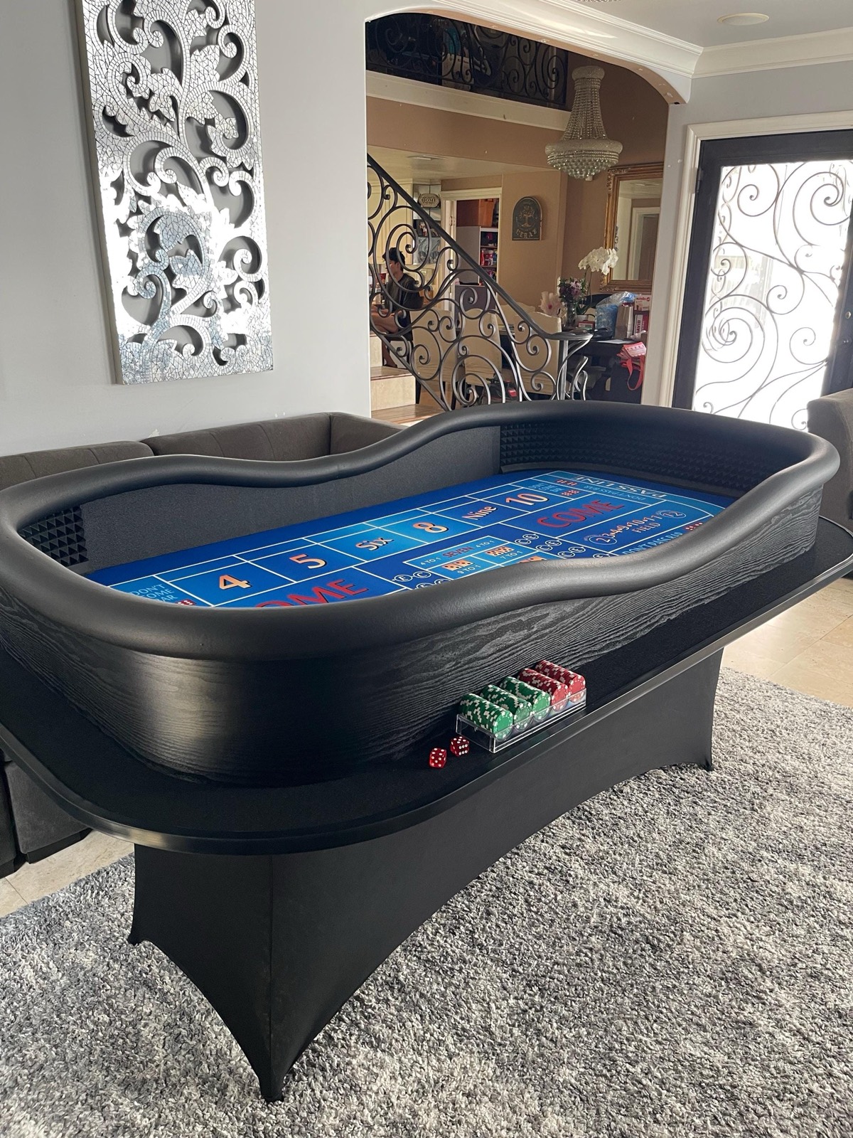 Photo 5 of Blue Craps Table with Drink Ledge