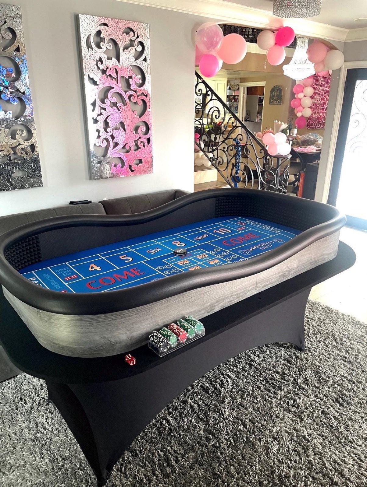 Photo 3 of Blue Craps Table with Grey Exterior