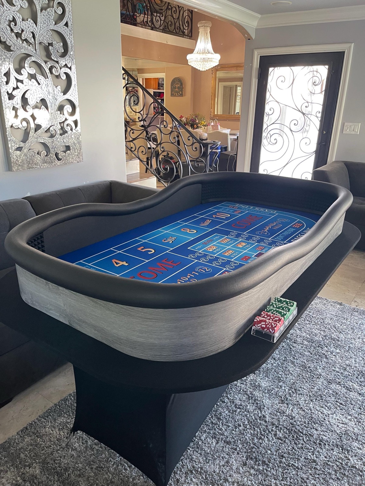Photo 4 of Blue Craps Table with Grey Exterior
