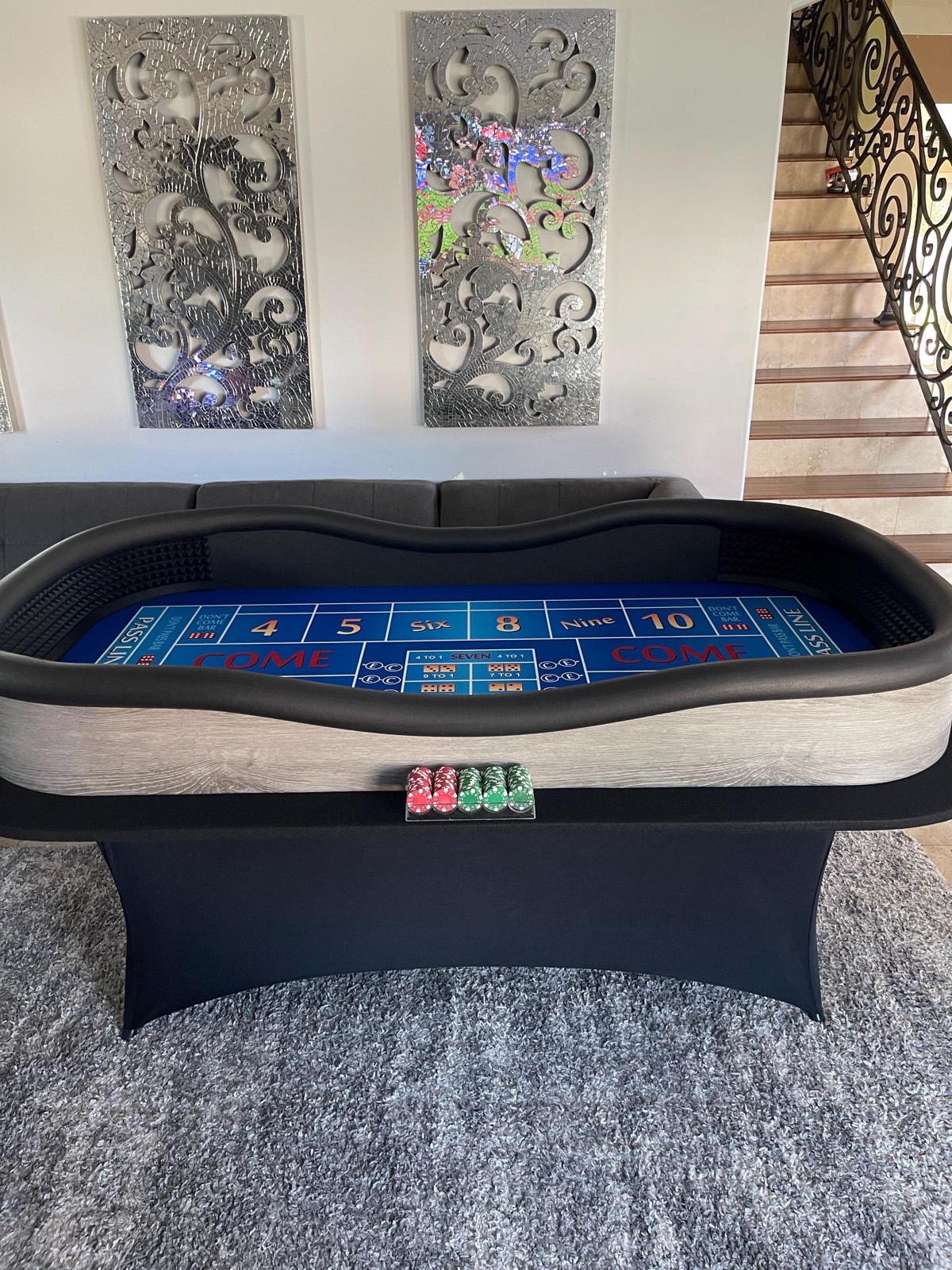 Photo 5 of Blue Craps Table with Grey Exterior