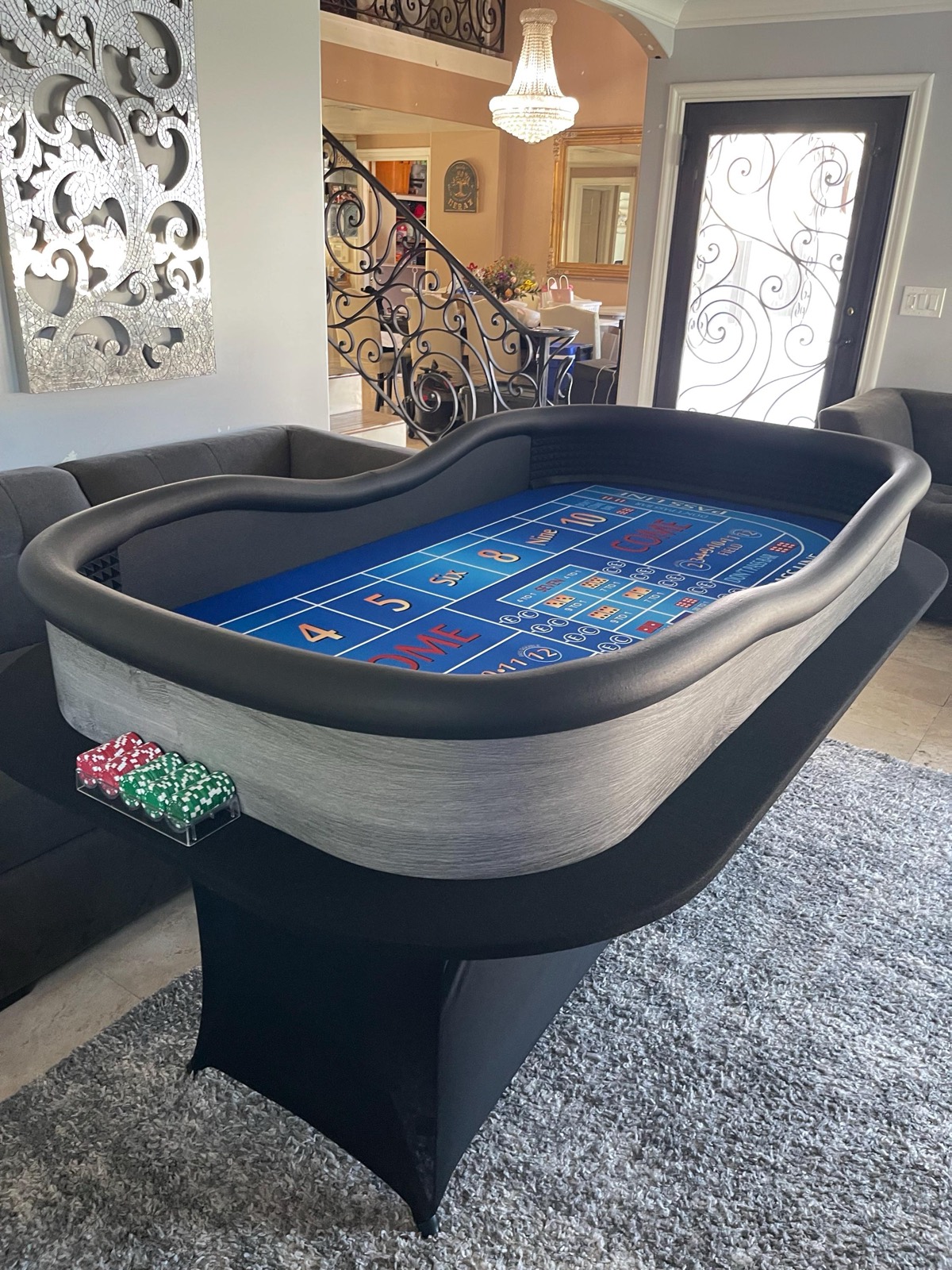 Photo 6 of Blue Craps Table with Grey Exterior