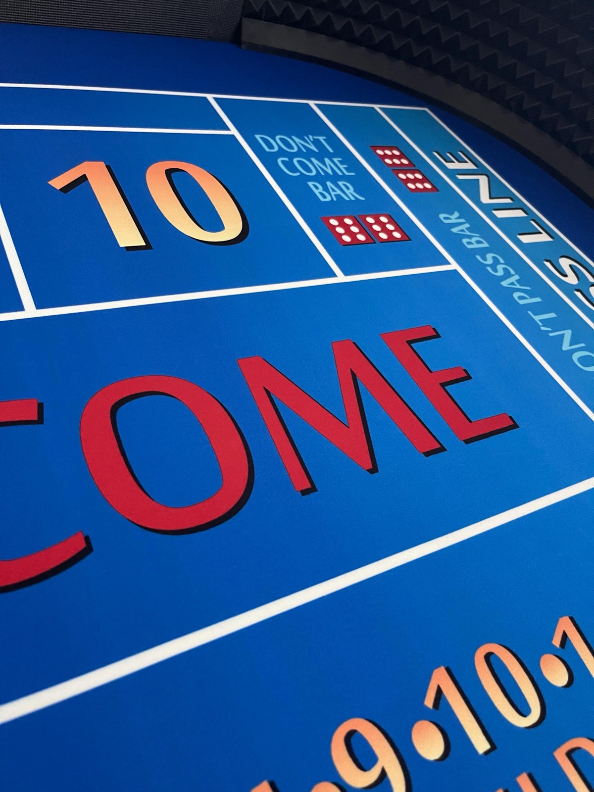 Photo 7 of Blue Craps Table with Grey Exterior