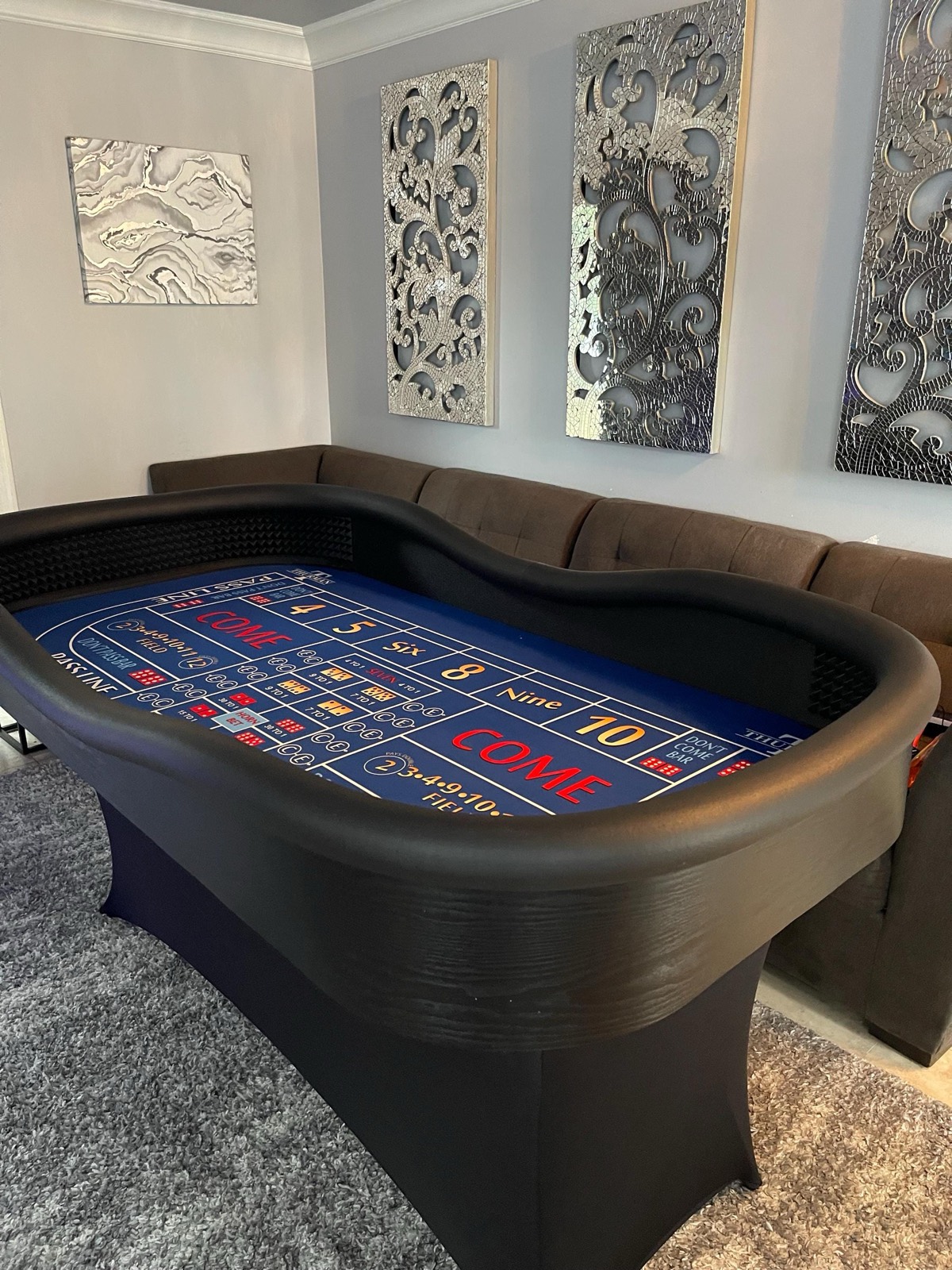 Photo 5 of Blue Diamond Craps Table with Folding Legs