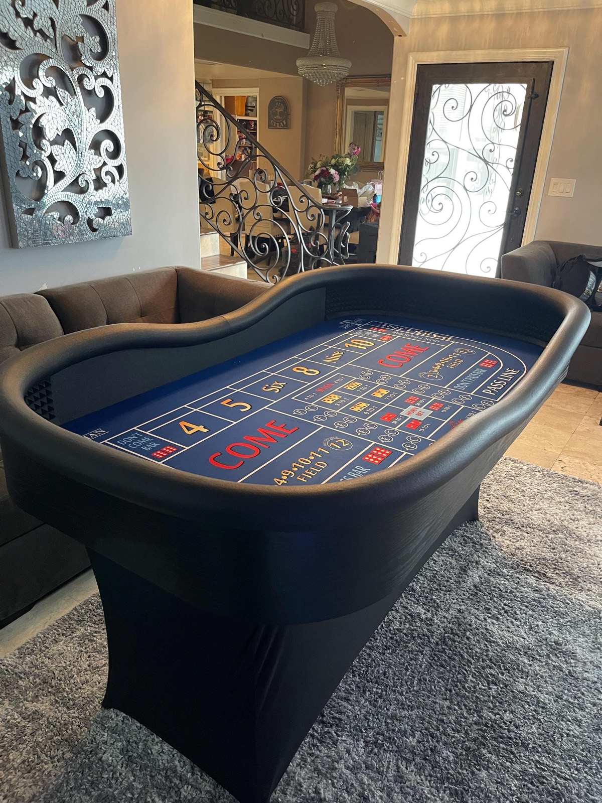 Photo 6 of Blue Diamond Craps Table with Folding Legs
