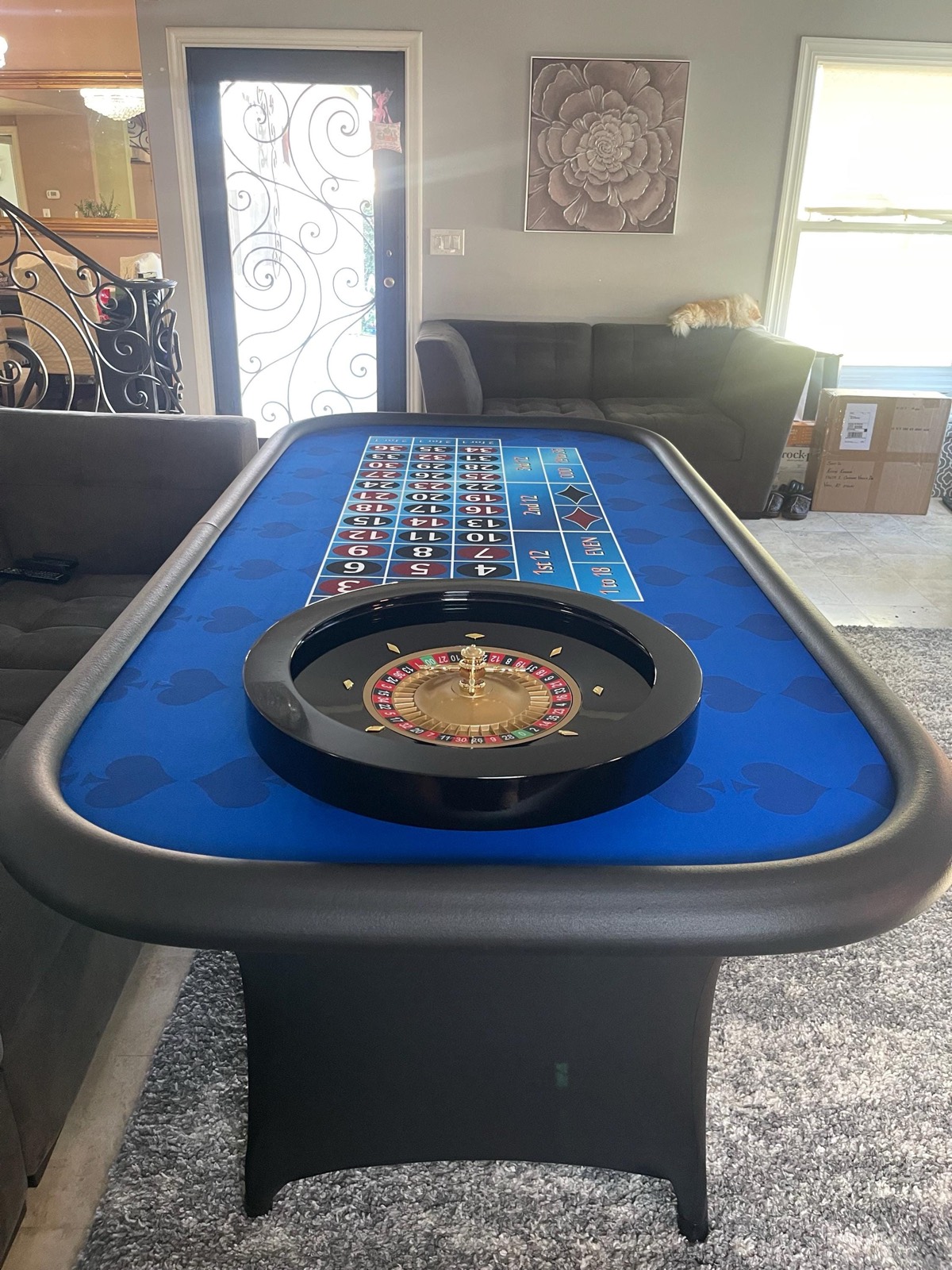 Photo 5 of Blue Roulette Table with 20-Inch Wheel