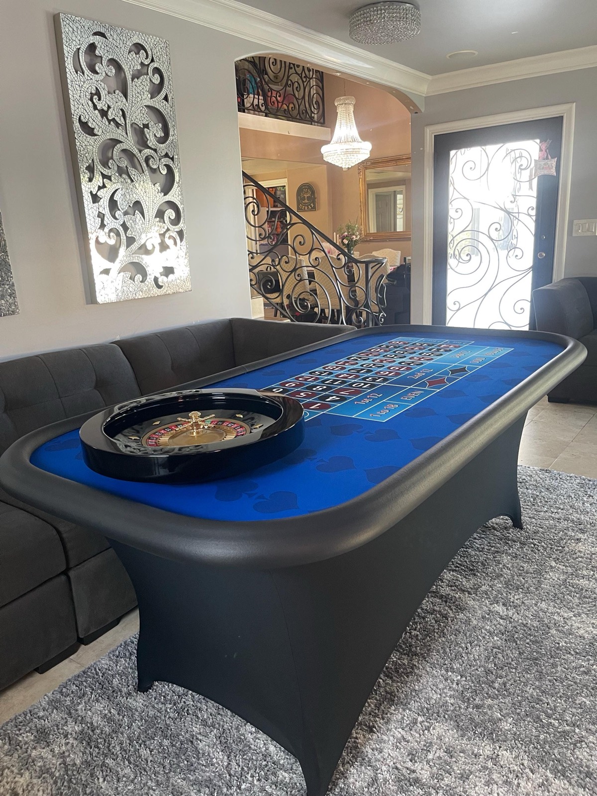 Photo 6 of Blue Roulette Table with 20-Inch Wheel
