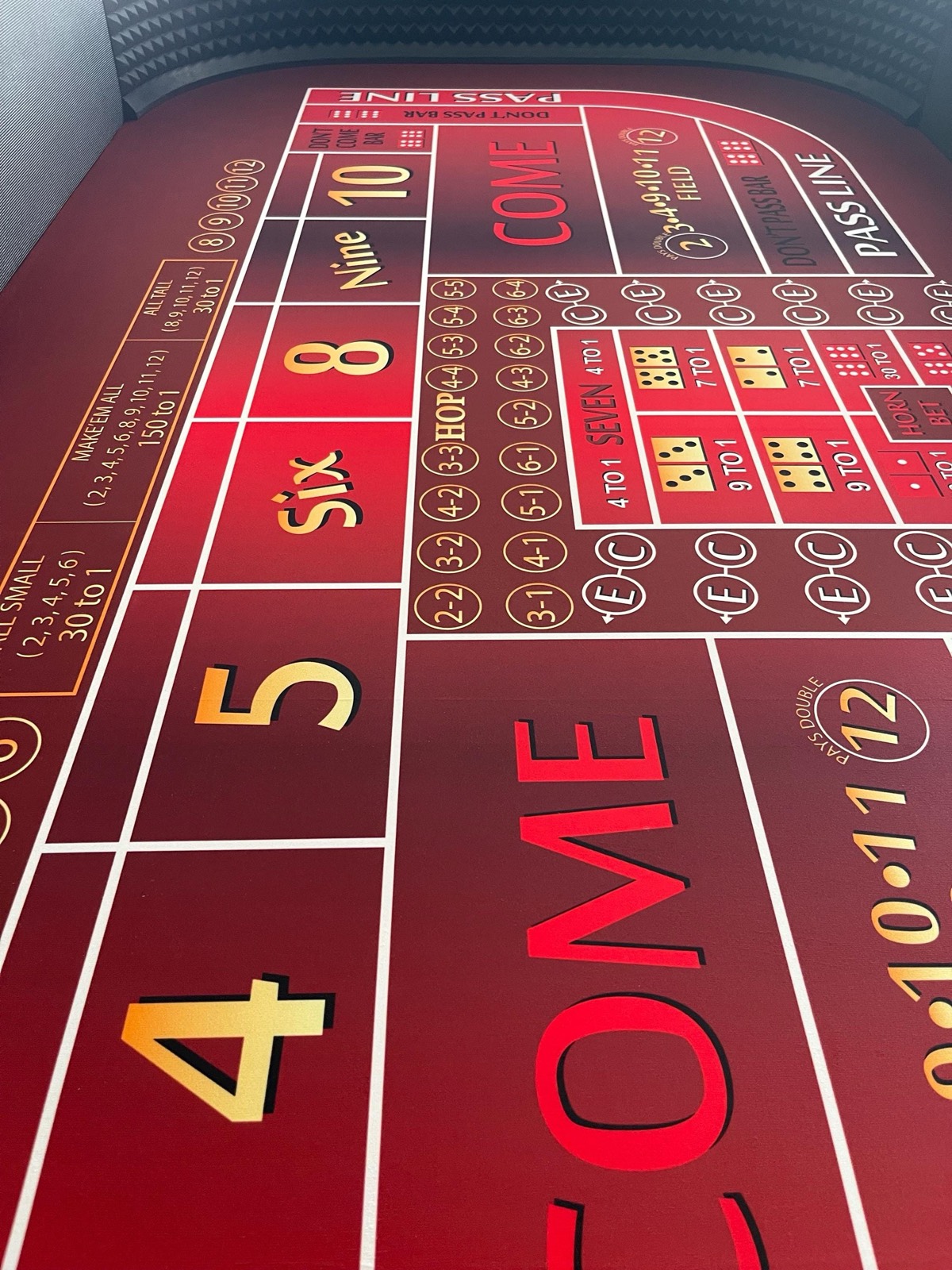 Photo 6 of Burgundy Off the Diamond Wall Practice Table