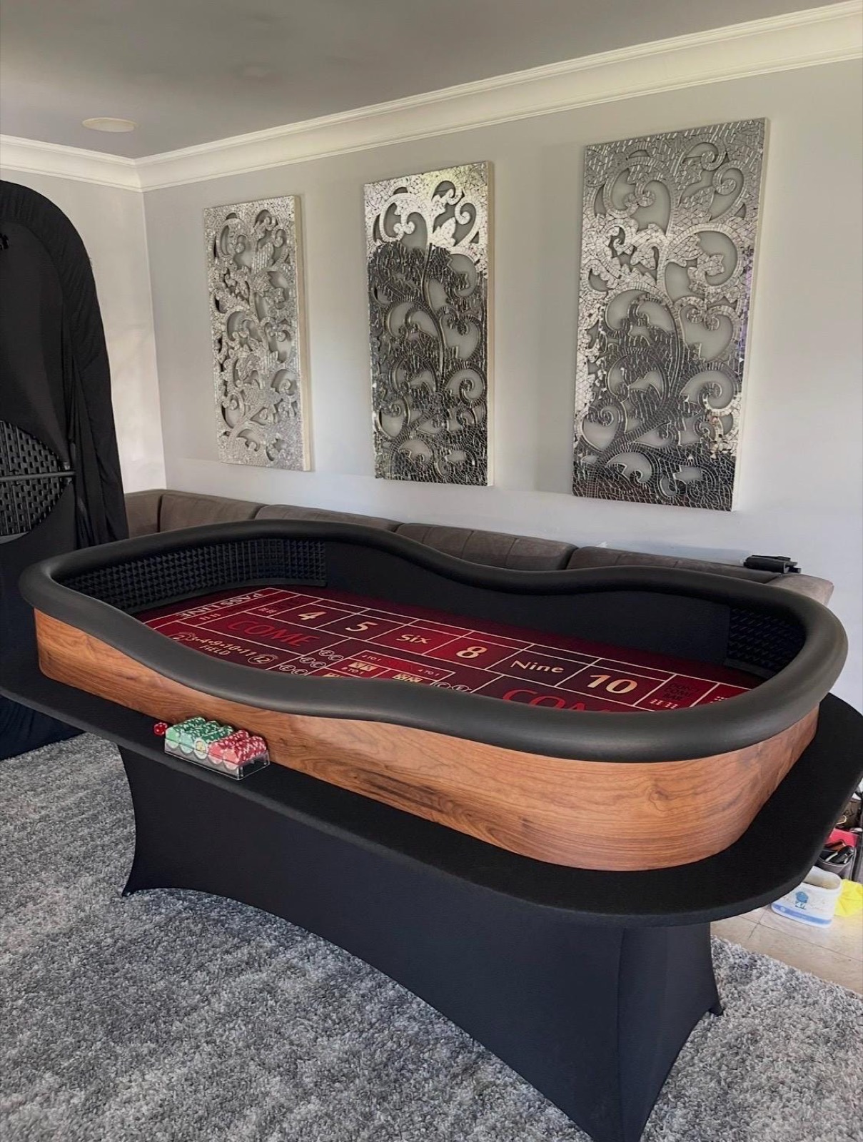 Photo 4 of Chardonnay Craps Table with Drink Ledge
