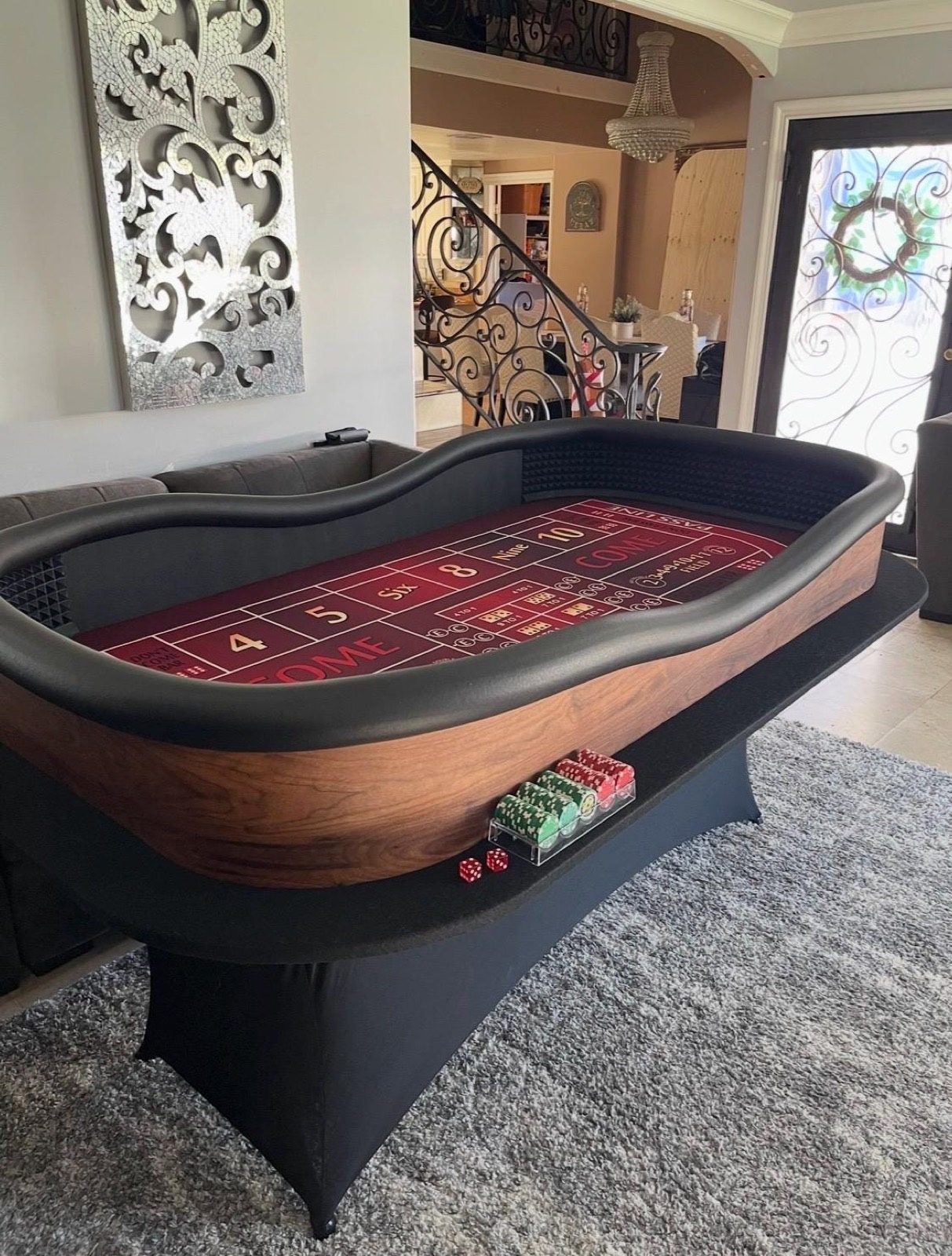 Photo 5 of Chardonnay Craps Table with Drink Ledge