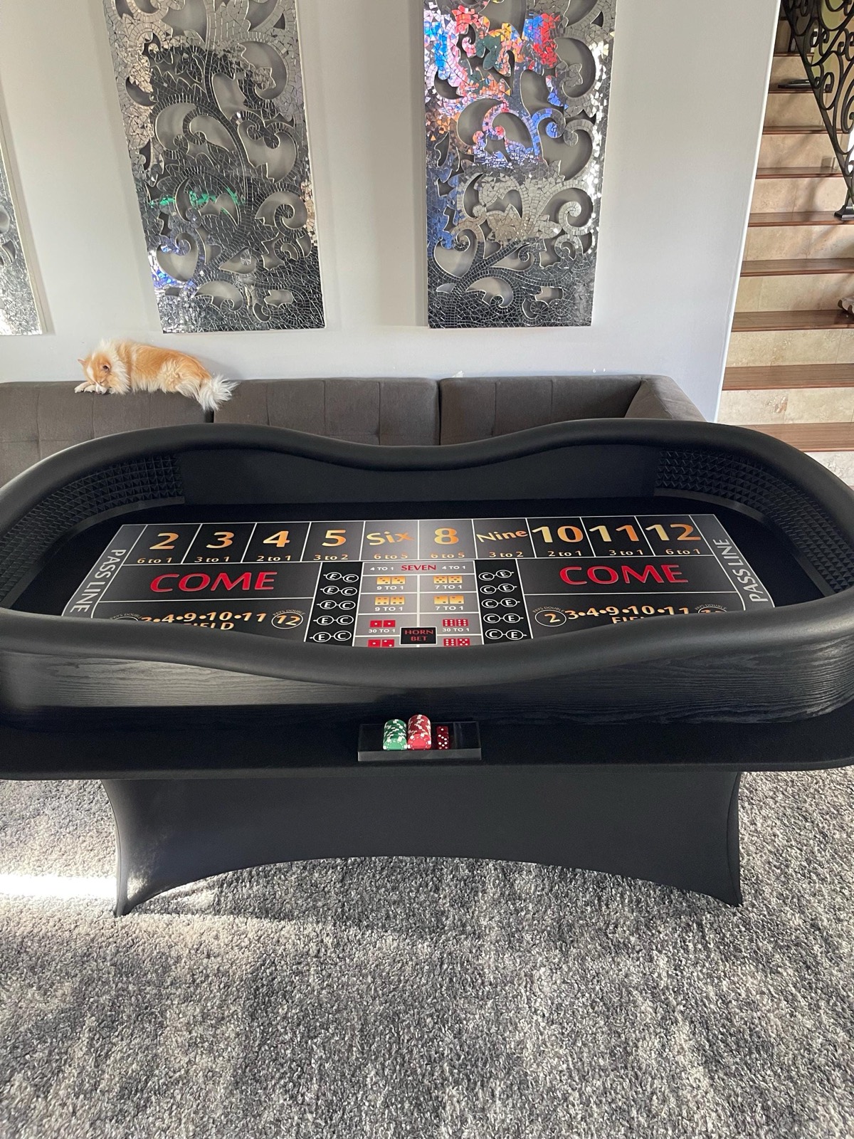 Photo 2 of Crapless Craps Table with Drink Ledge
