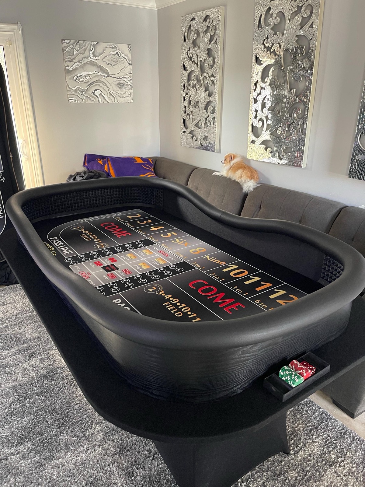 Photo 3 of Crapless Craps Table with Drink Ledge