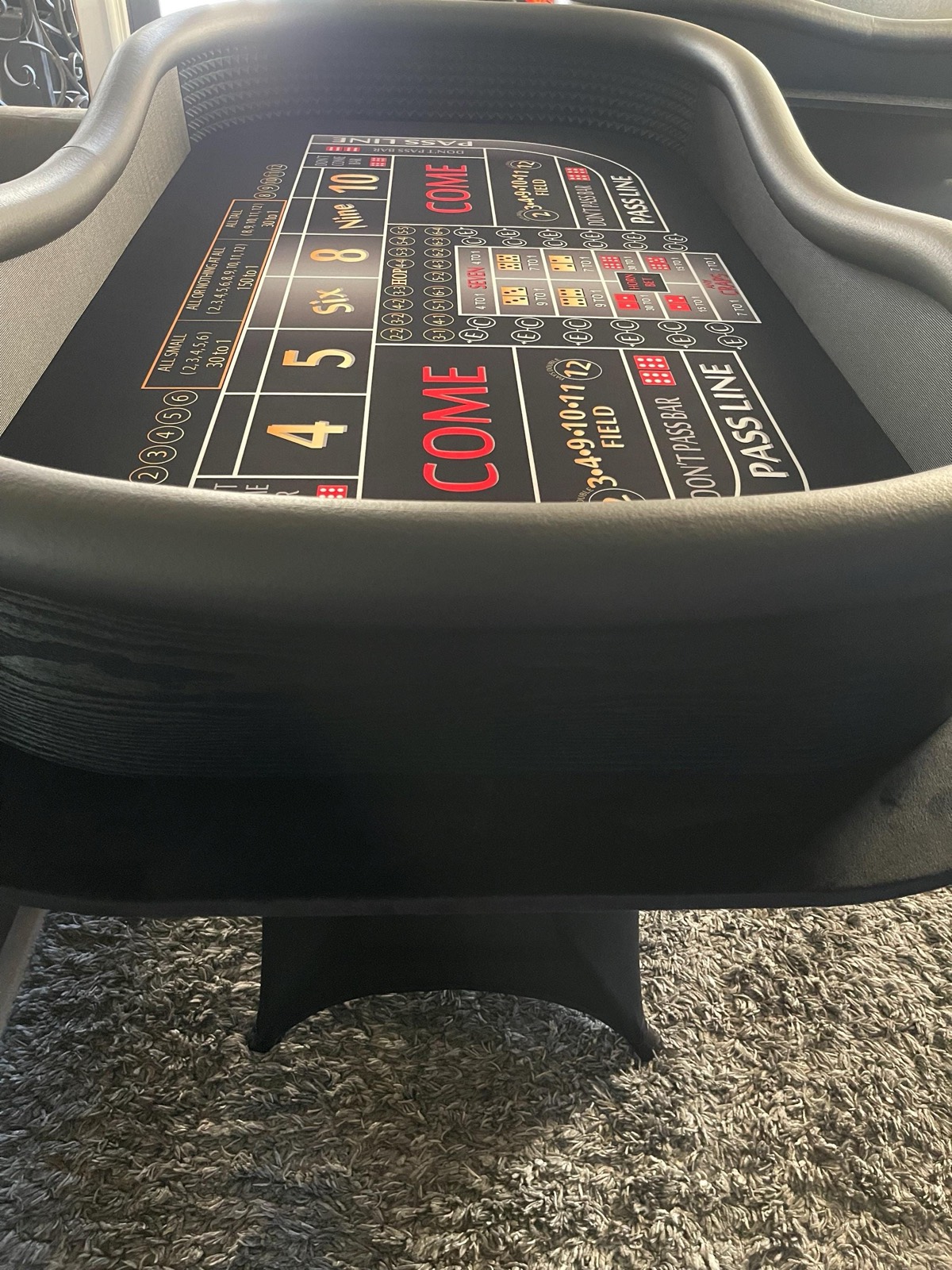 Photo 5 of Red ATS and Hop Bets Craps Table with Drink Ledge