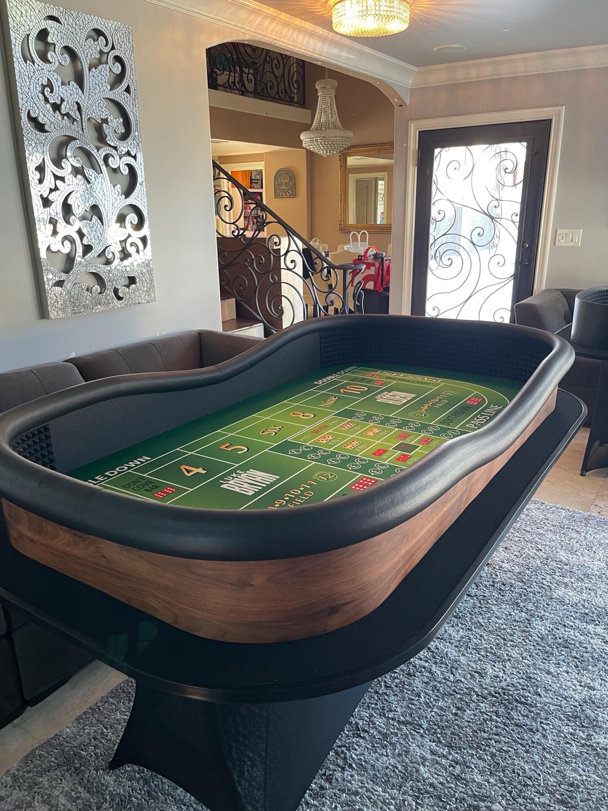 Photo 2 of Personalized Craps Table with Drink Ledge
