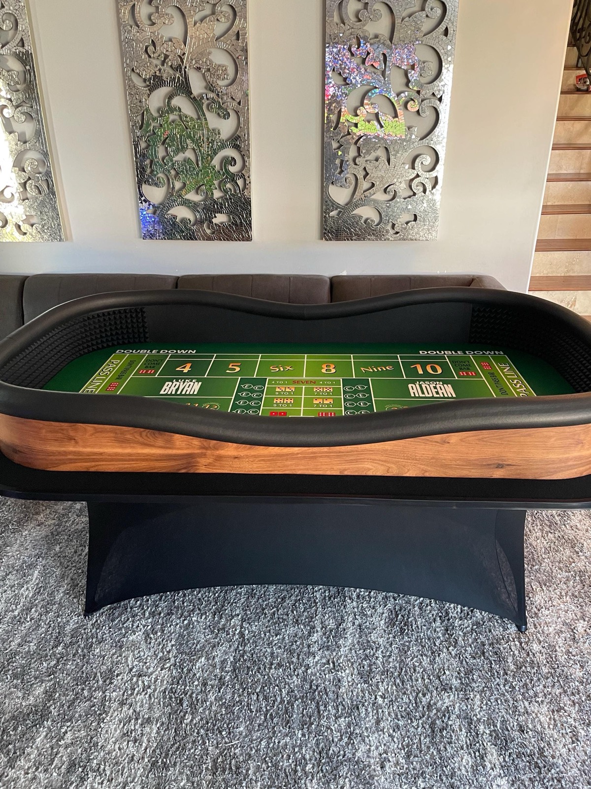 Photo 3 of Personalized Craps Table with Drink Ledge