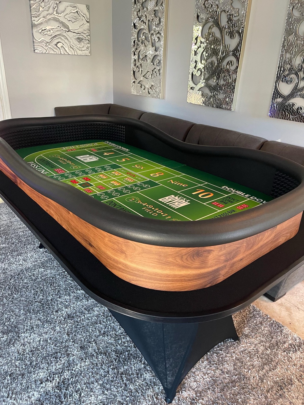Photo 4 of Personalized Craps Table with Drink Ledge