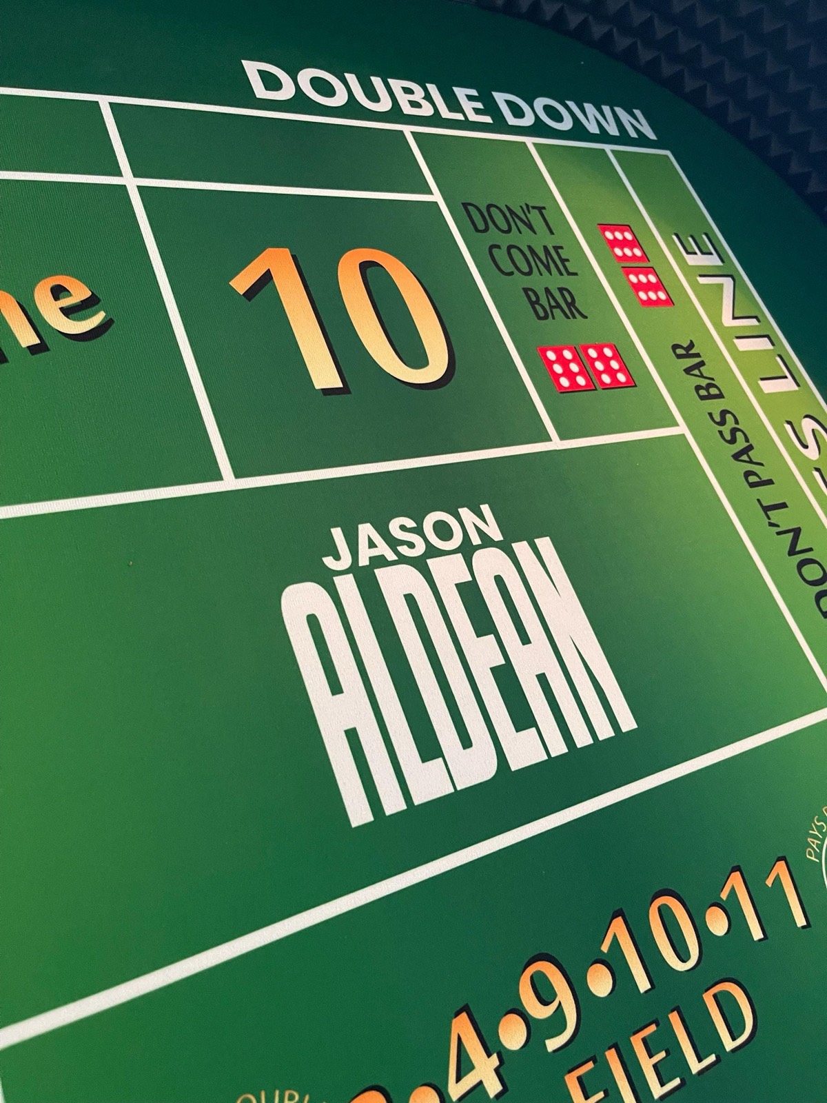 Photo 6 of Personalized Craps Table with Drink Ledge