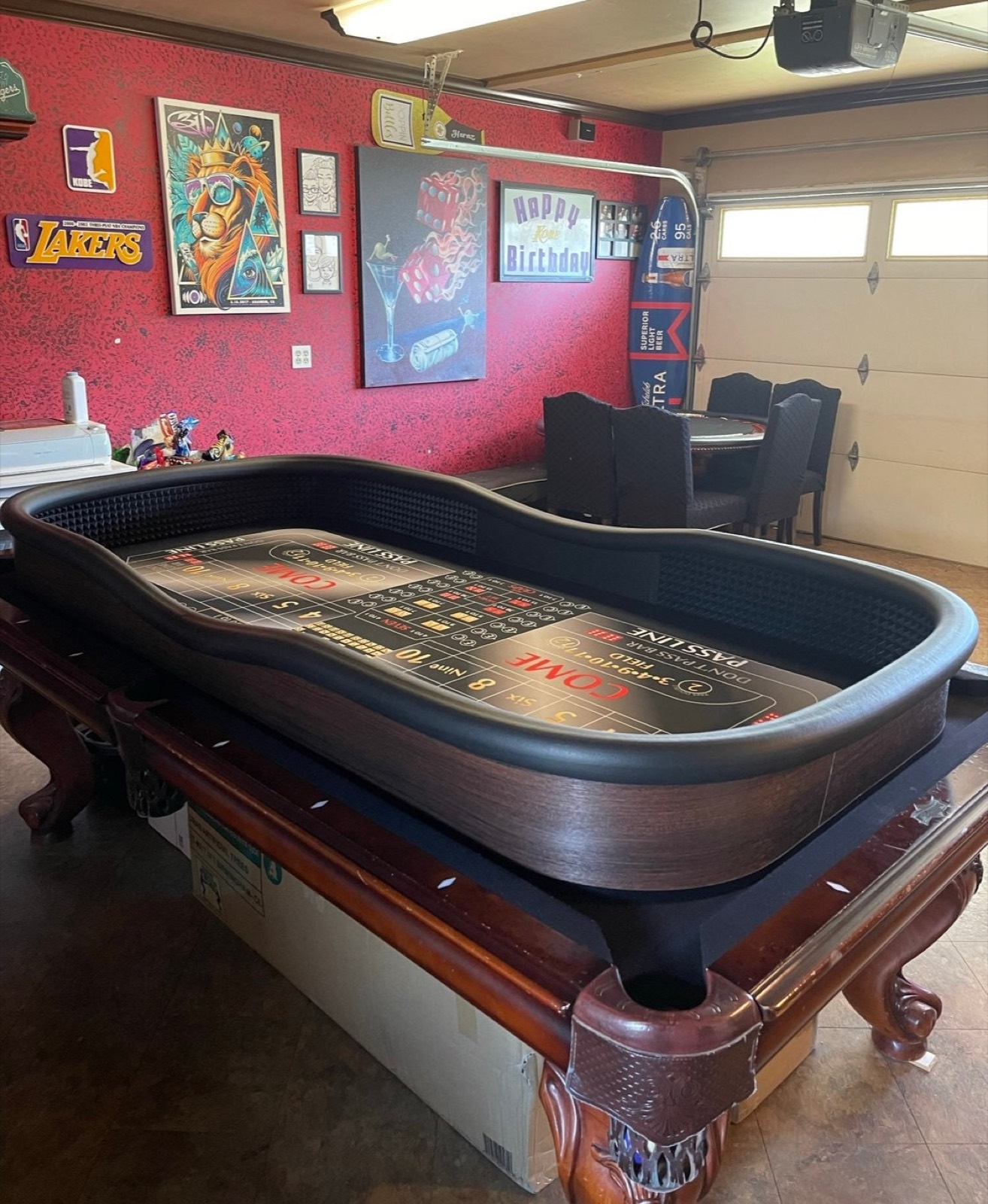 Photo 3 of Craps Table Top Insert for 8-Foot Pool Tables