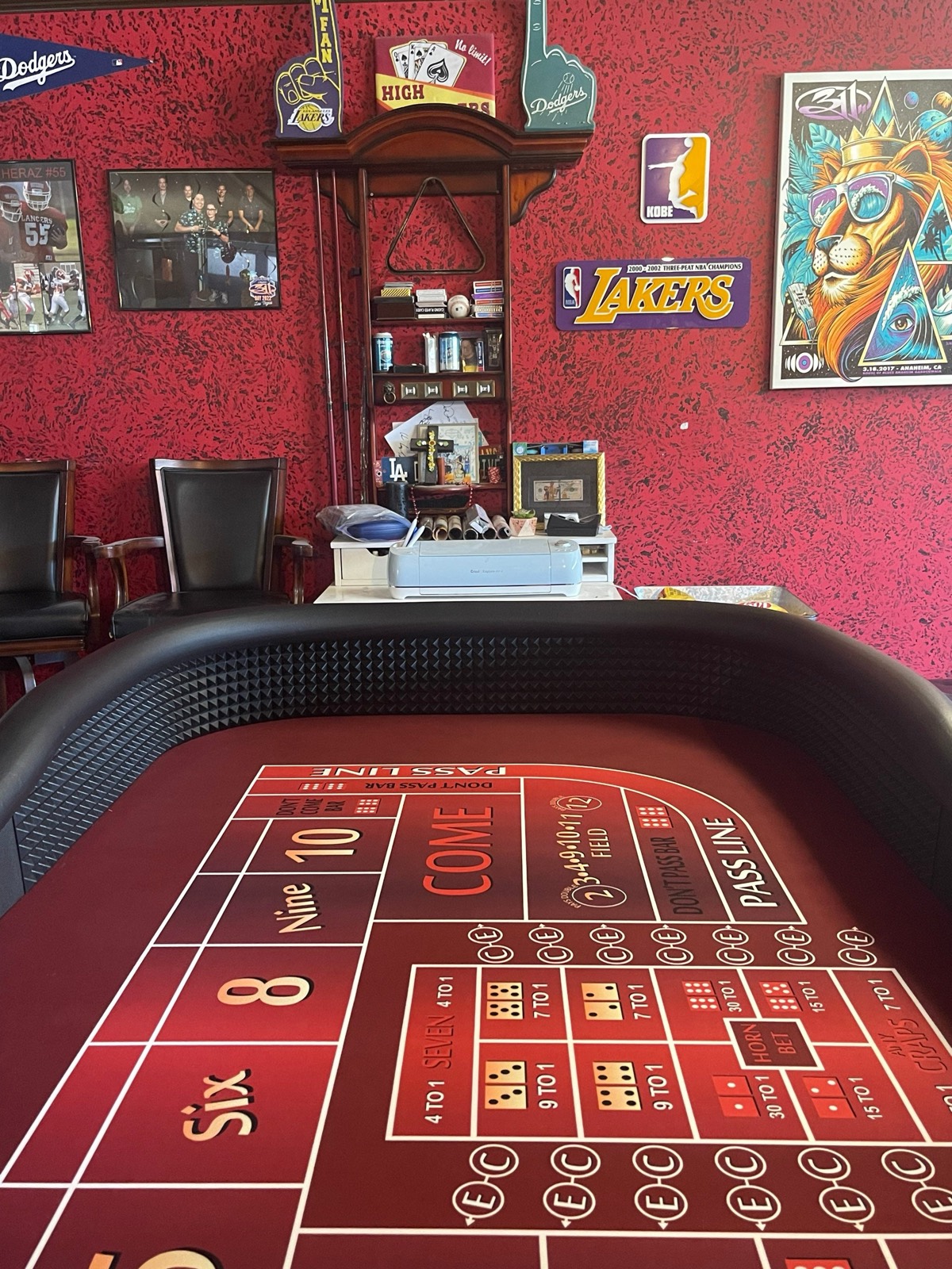 Photo 8 of Red Craps Table Top for 8-Foot Pool Tables