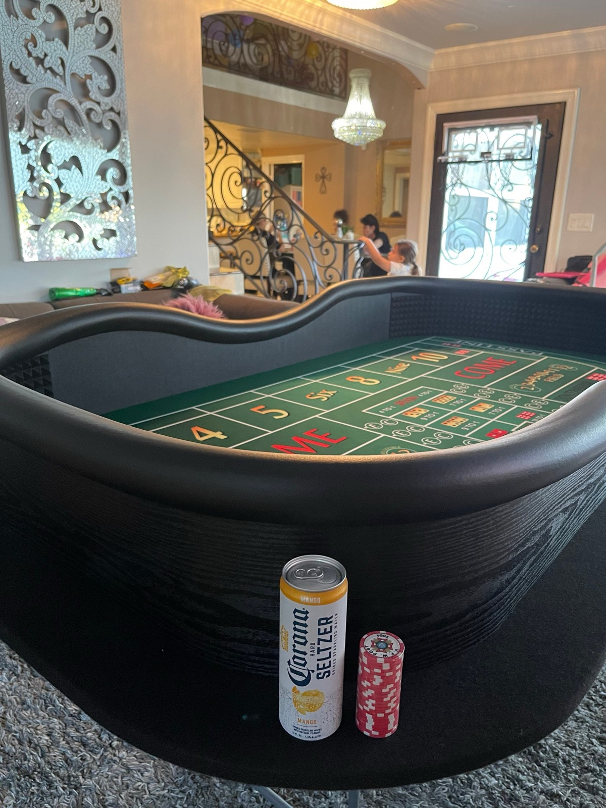 Photo 5 of Green Craps Table with Drink Ledge