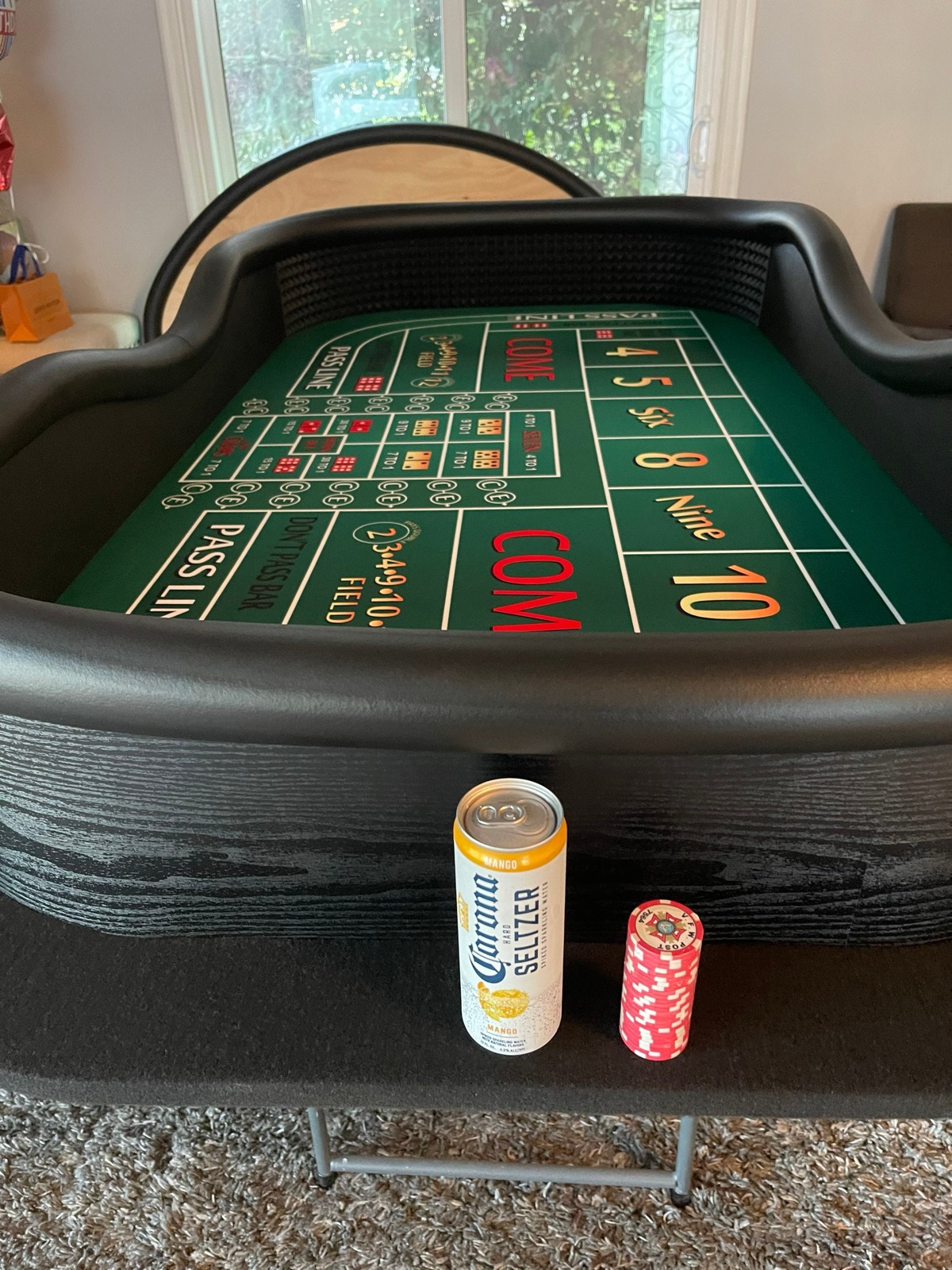 Photo 7 of Green Craps Table with Drink Ledge