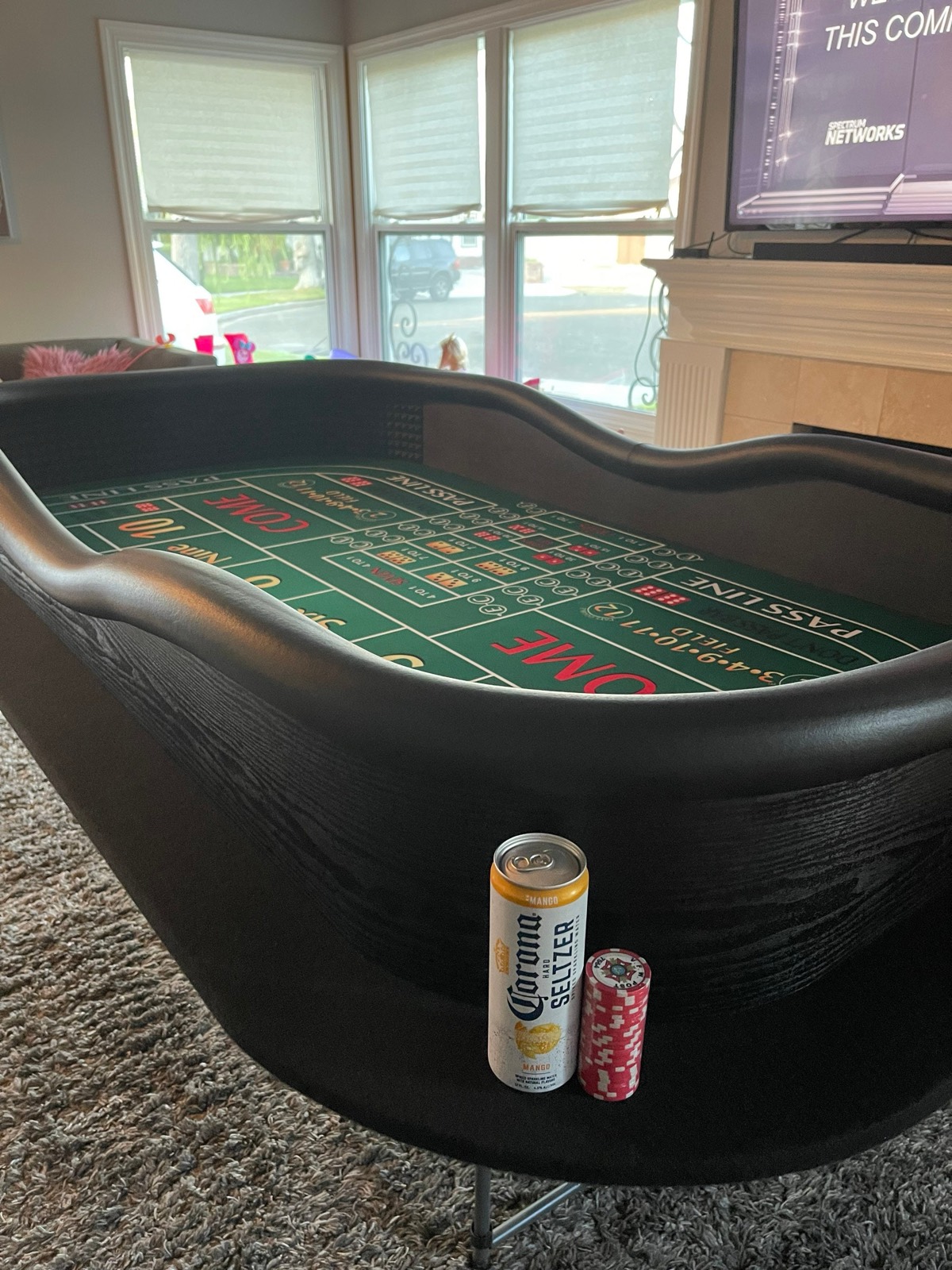 Photo 8 of Green Craps Table with Drink Ledge