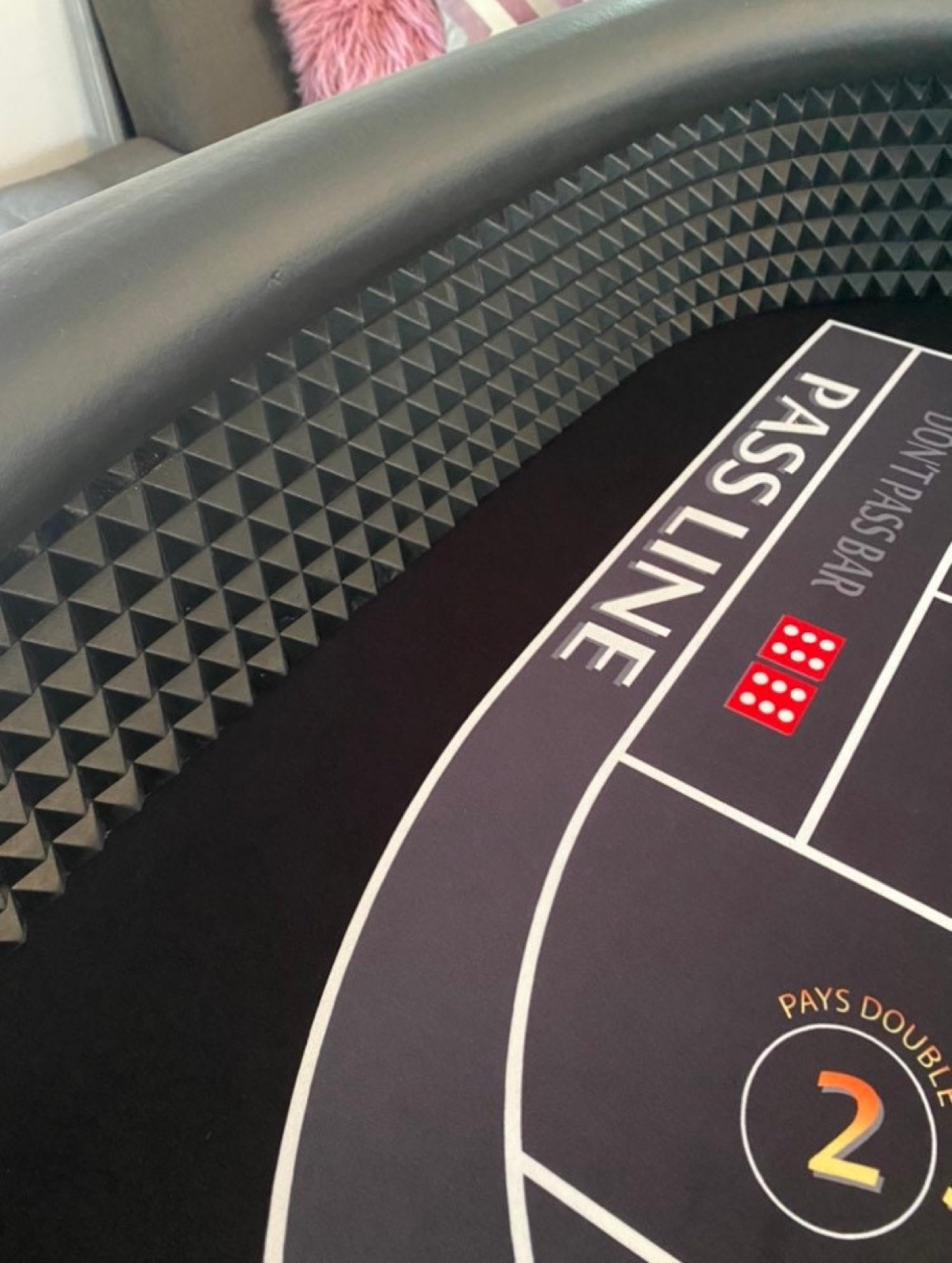 Photo 4 of Red Craps Table with Drink Ledge