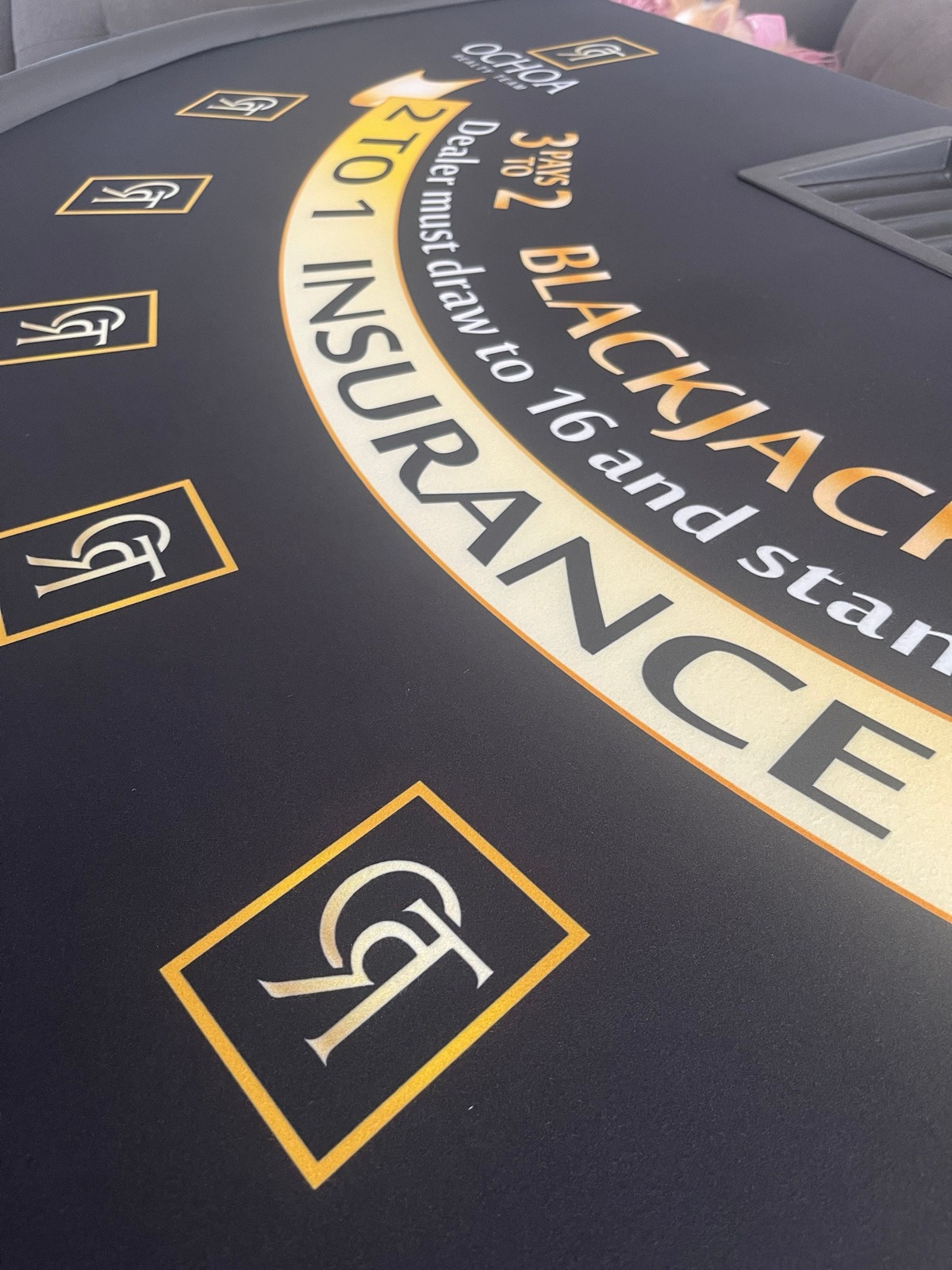 Photo 2 of Custom Blackjack Table with Your Name or Logo