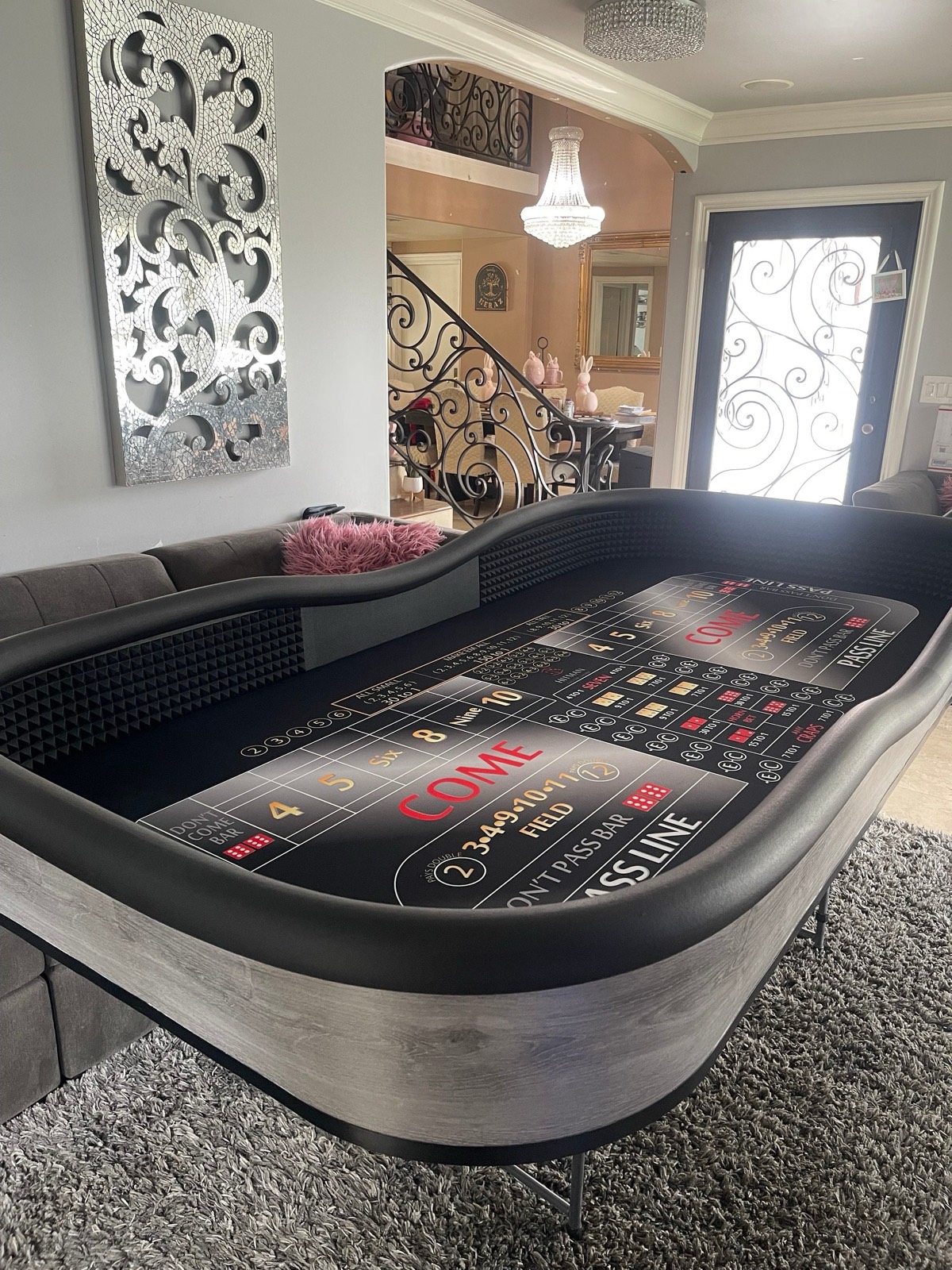 Photo 4 of Gray 88-Inch Craps Table with ATS Layout
