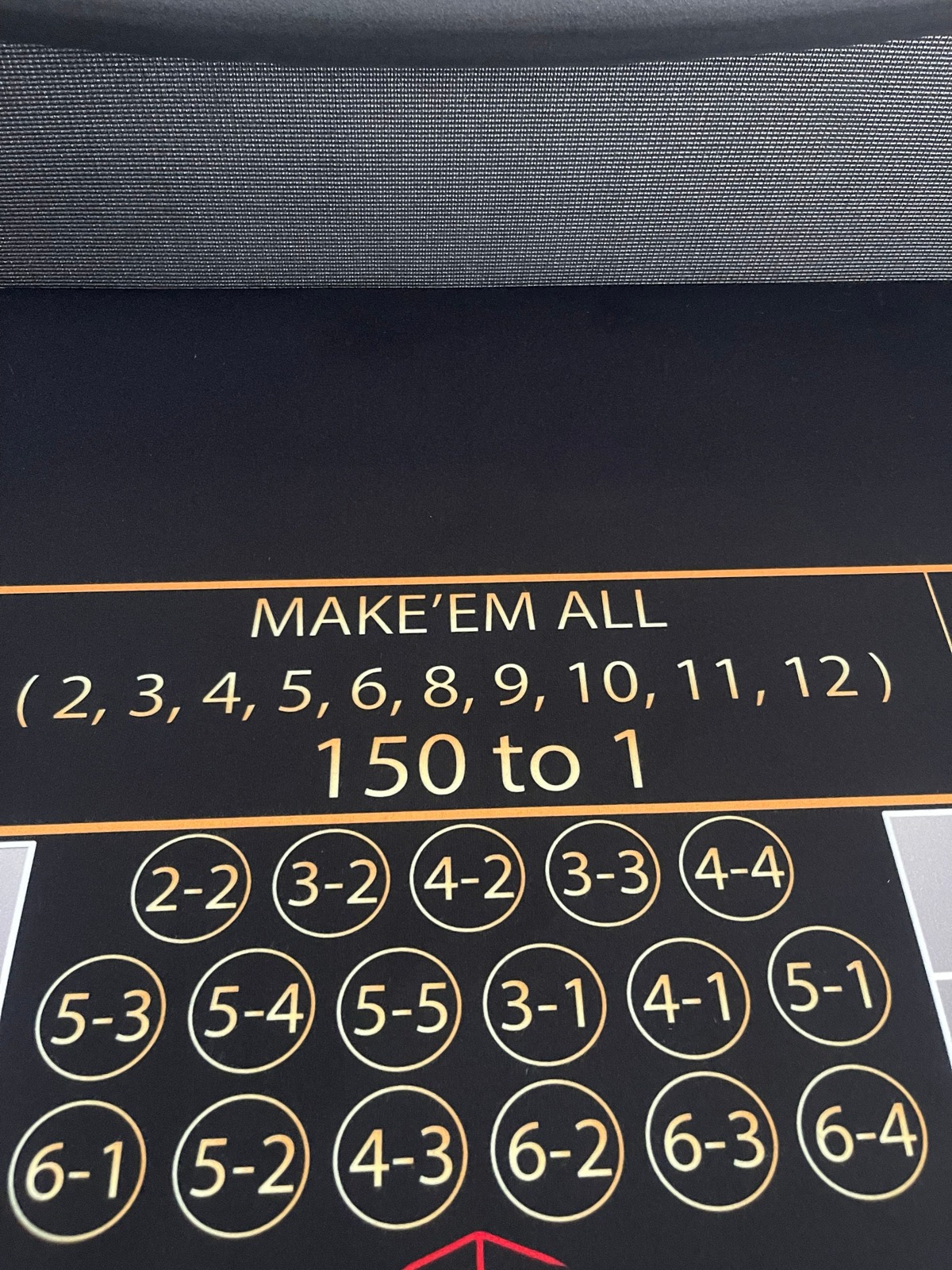 Photo 5 of Gray 88-Inch Craps Table with ATS Layout