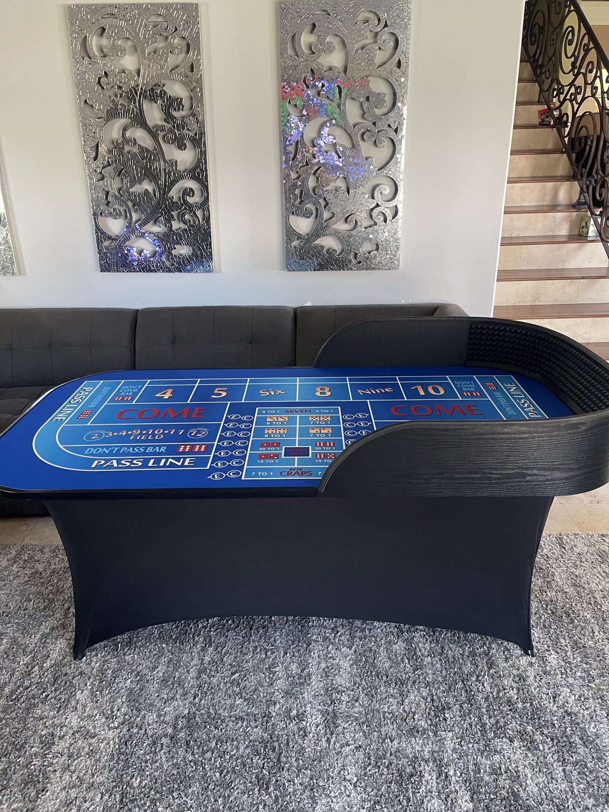 Photo 7 of Blue Off the Diamond Wall Practice Table