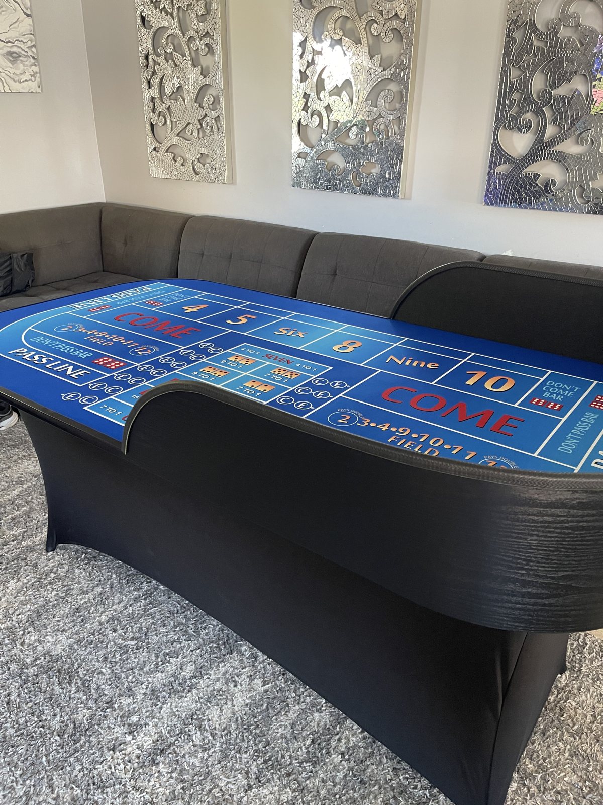 Photo 8 of Blue Off the Diamond Wall Practice Table