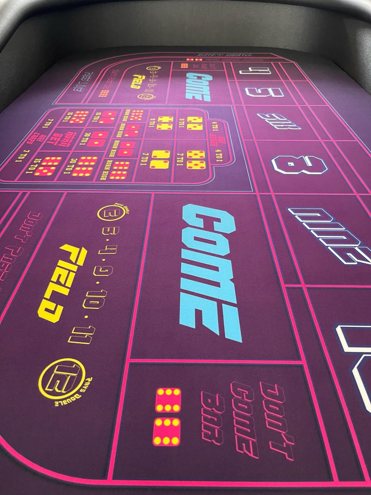 Photo 5 of Purple Craps Table with Folding Legs