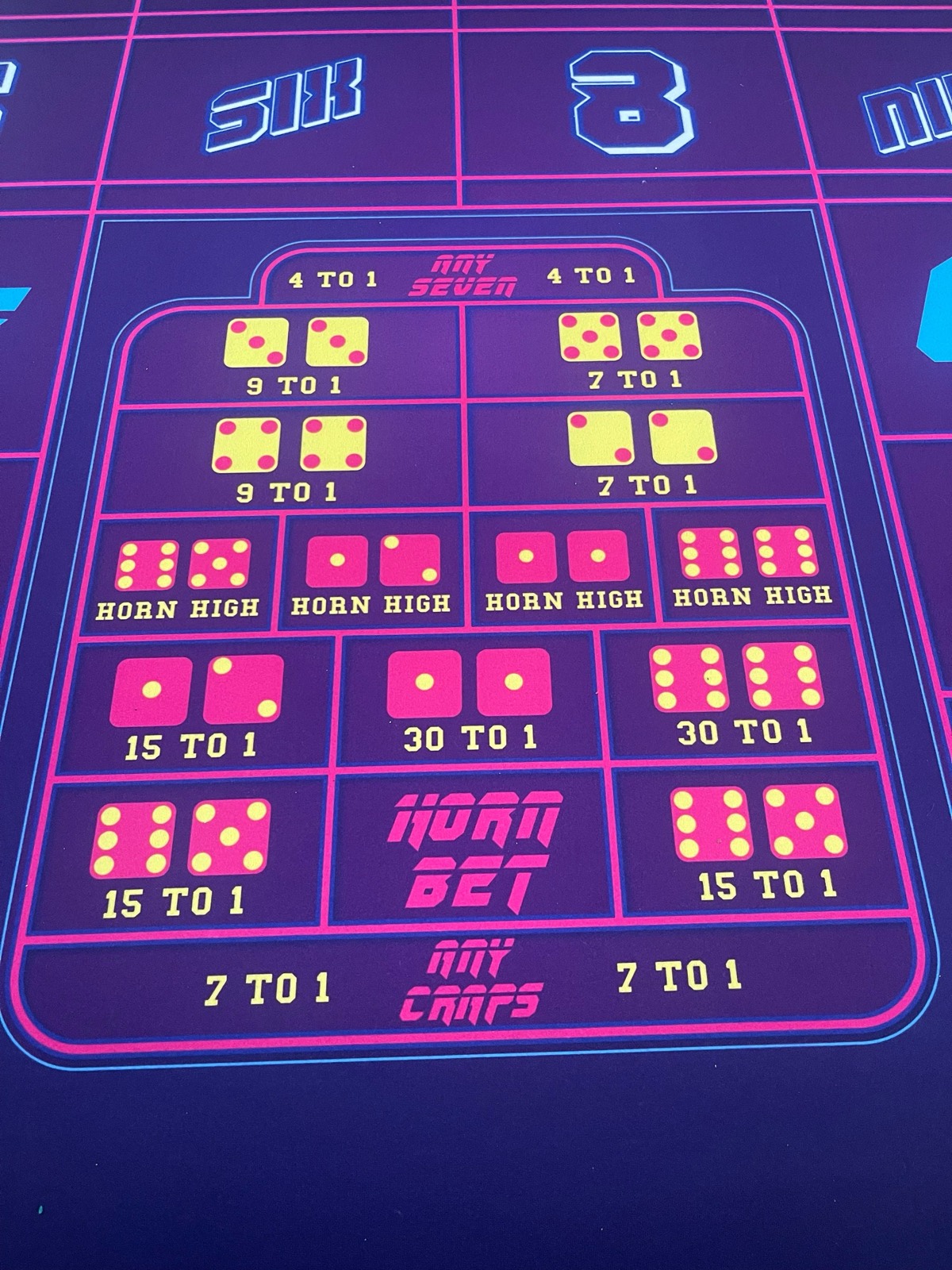 Photo 8 of Purple Genesis Craps Table