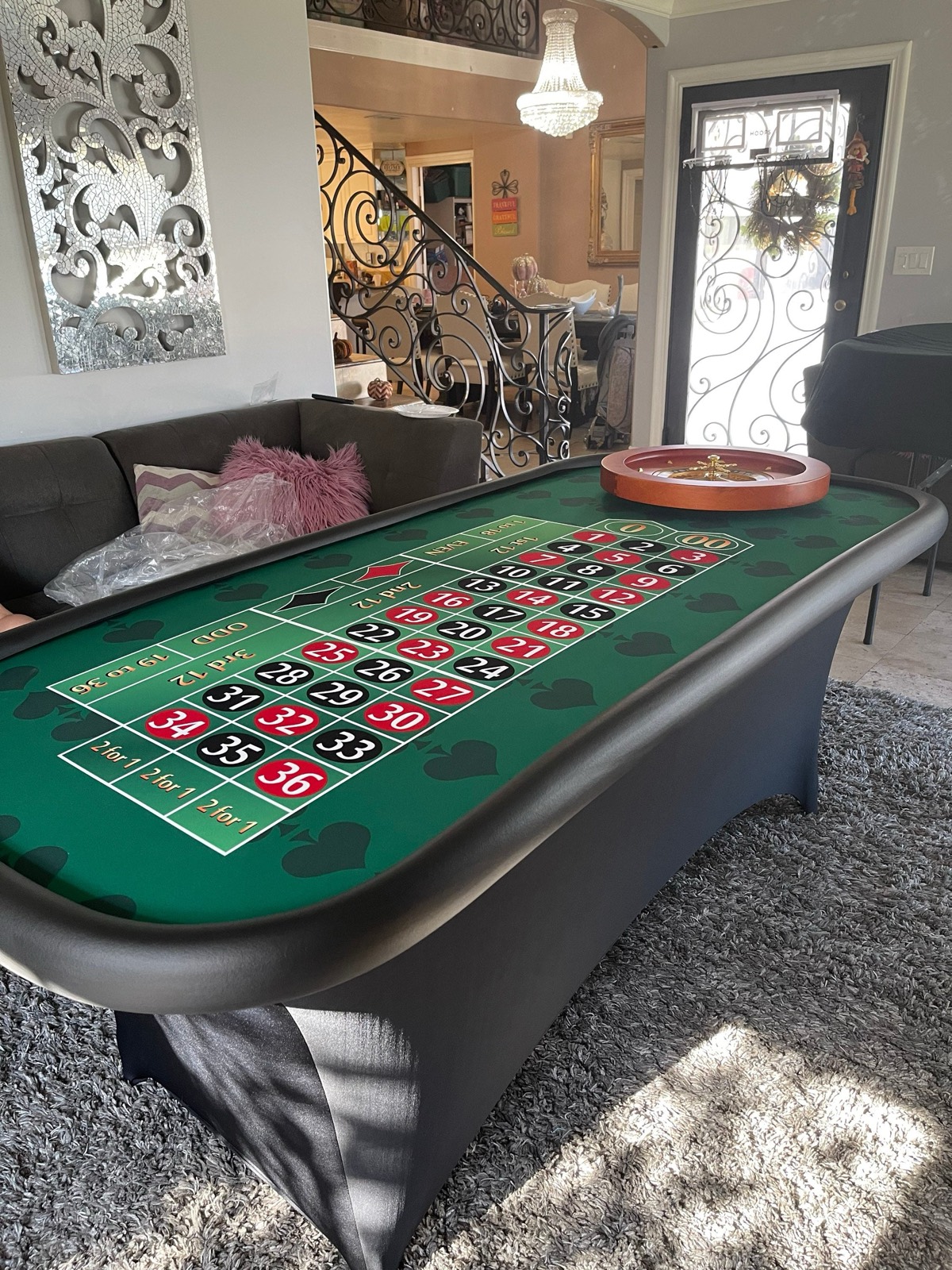 Photo 2 of Roulette Table with 20-Inch Wheel