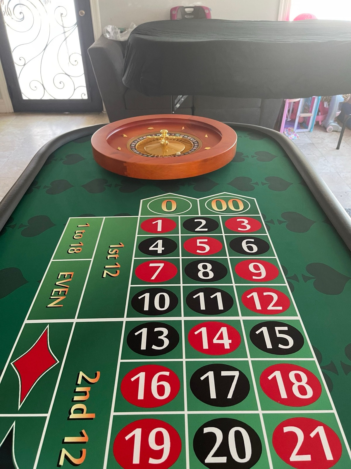 Photo 4 of Roulette Table with 20-Inch Wheel