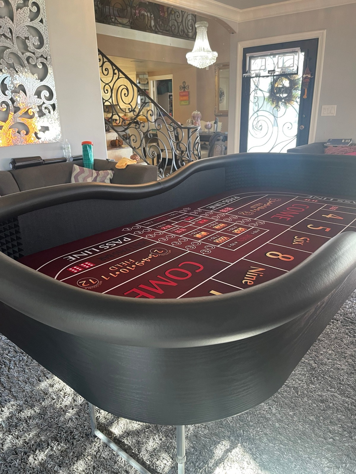 Photo 2 of Sharp Burgundy Craps Table