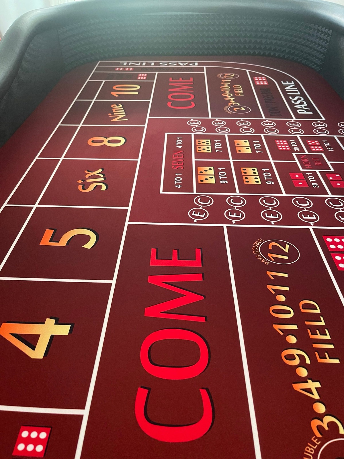Photo 4 of Sharp Burgundy Craps Table