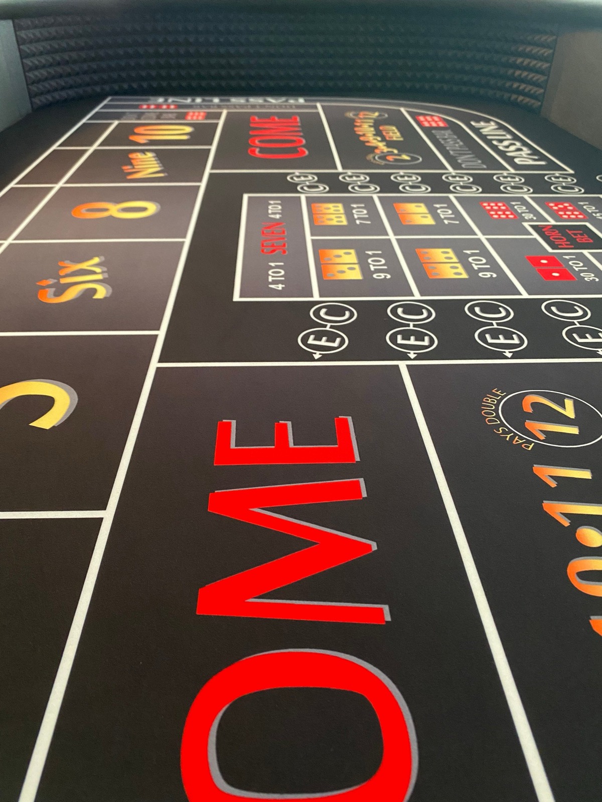 Photo 5 of Sharp Craps Table with Red Felt