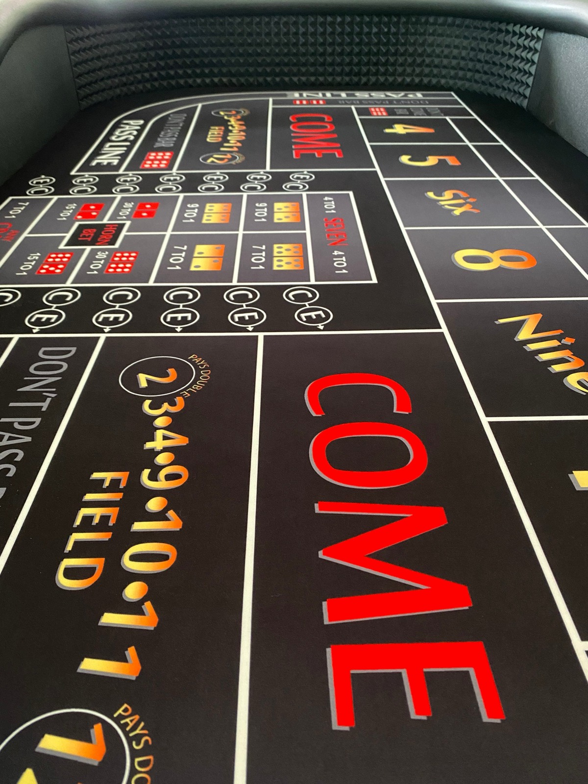Photo 7 of Sharp Craps Table with Red Felt