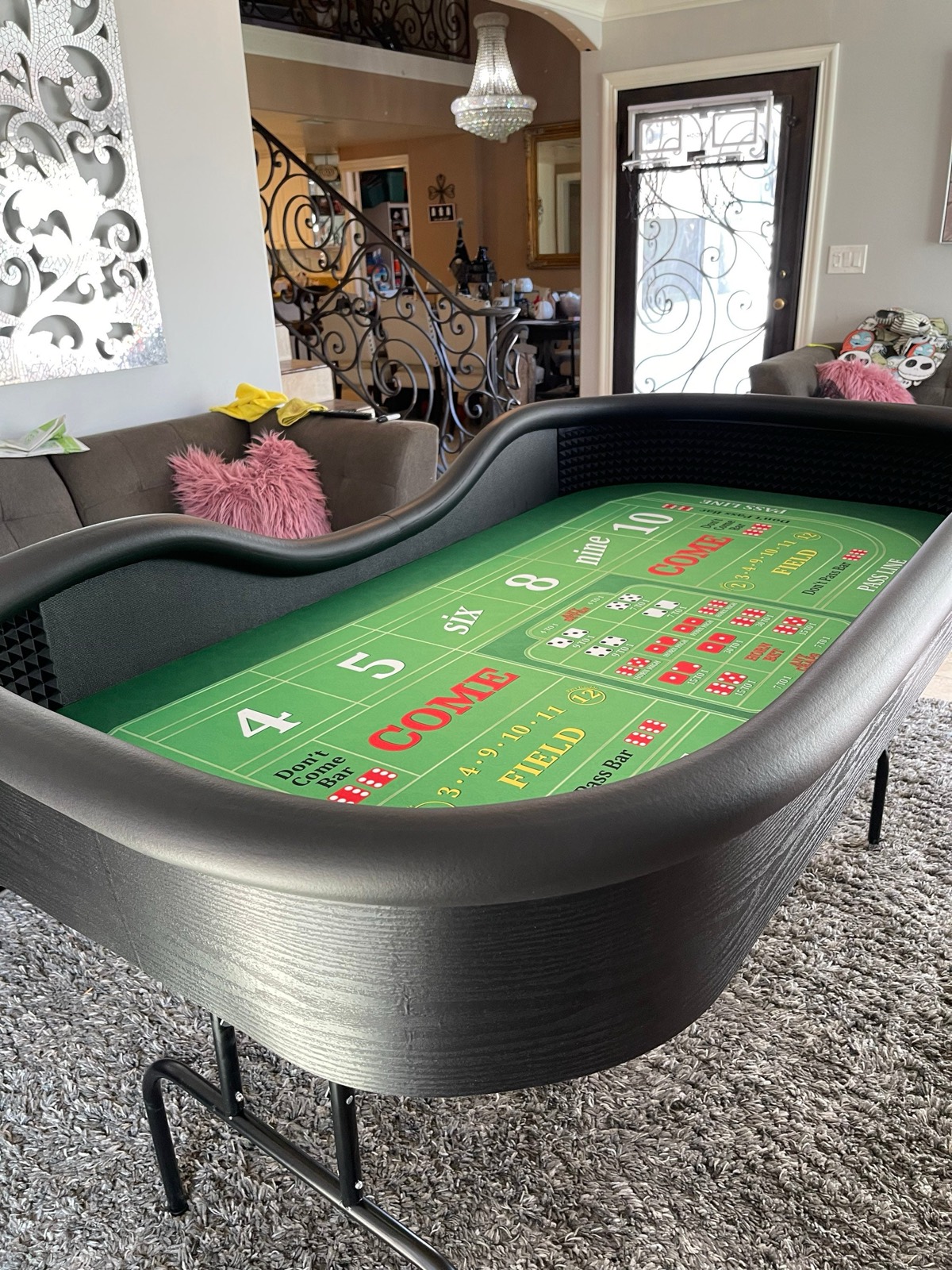 Photo 2 of Sharp Craps Table with Green Felt