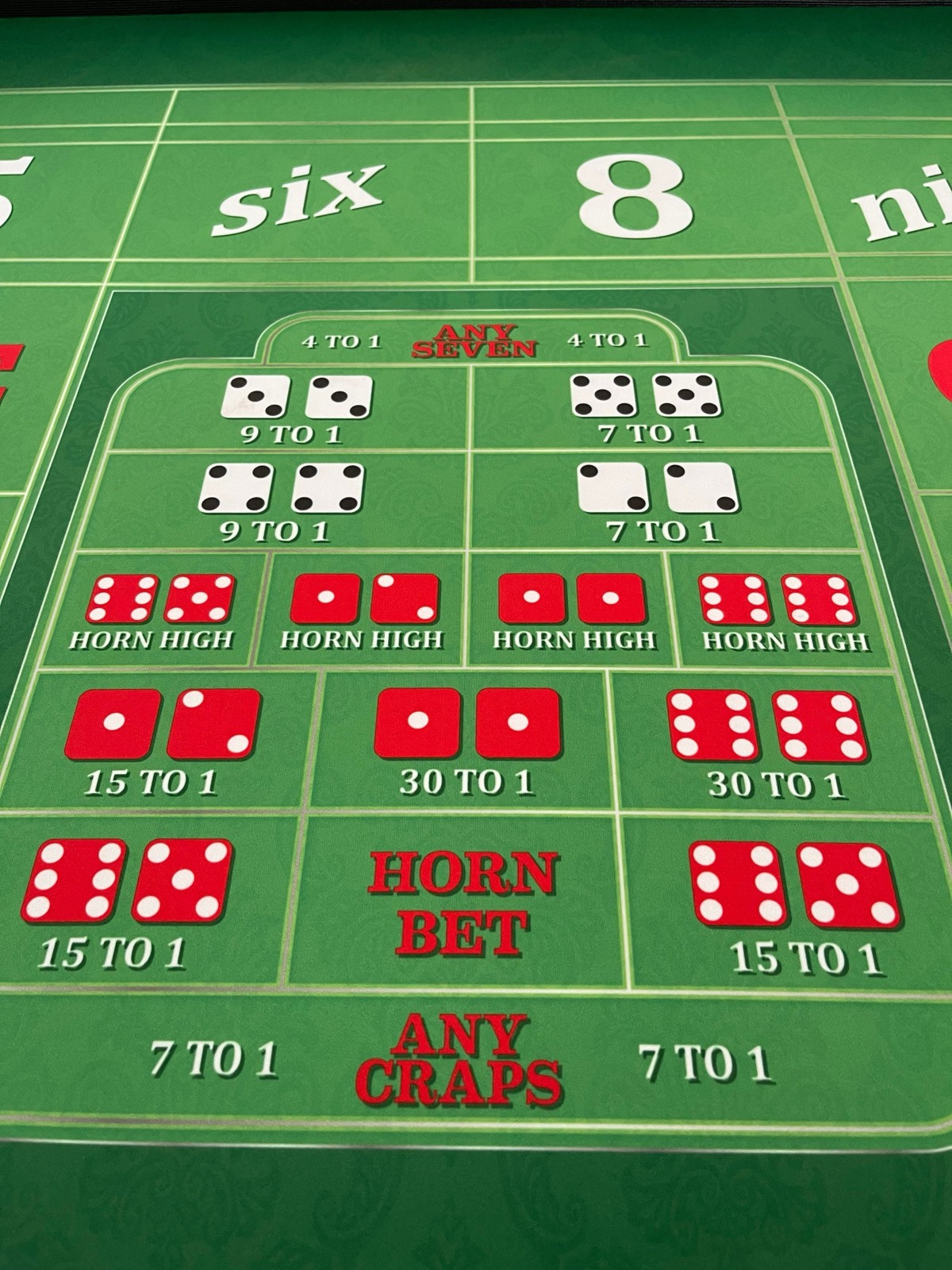 Photo 4 of Sharp Craps Table with Green Felt